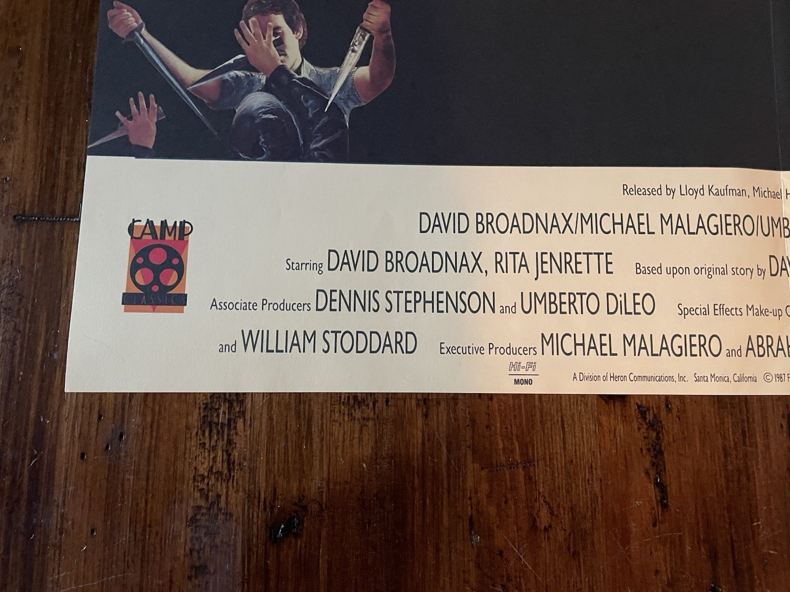 1987 ZOMBIE ISLAND MASSACRE Movie Poster - Horror