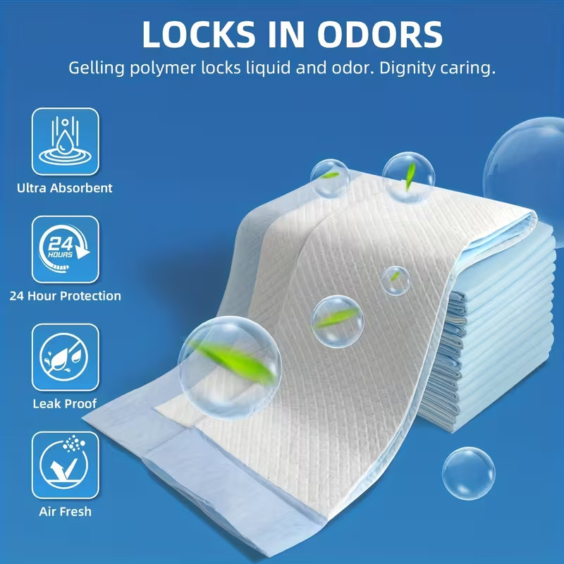 Dog and Puppy Training Pads, X-Large 28x34 inches 100 Count Dog Pee Potty