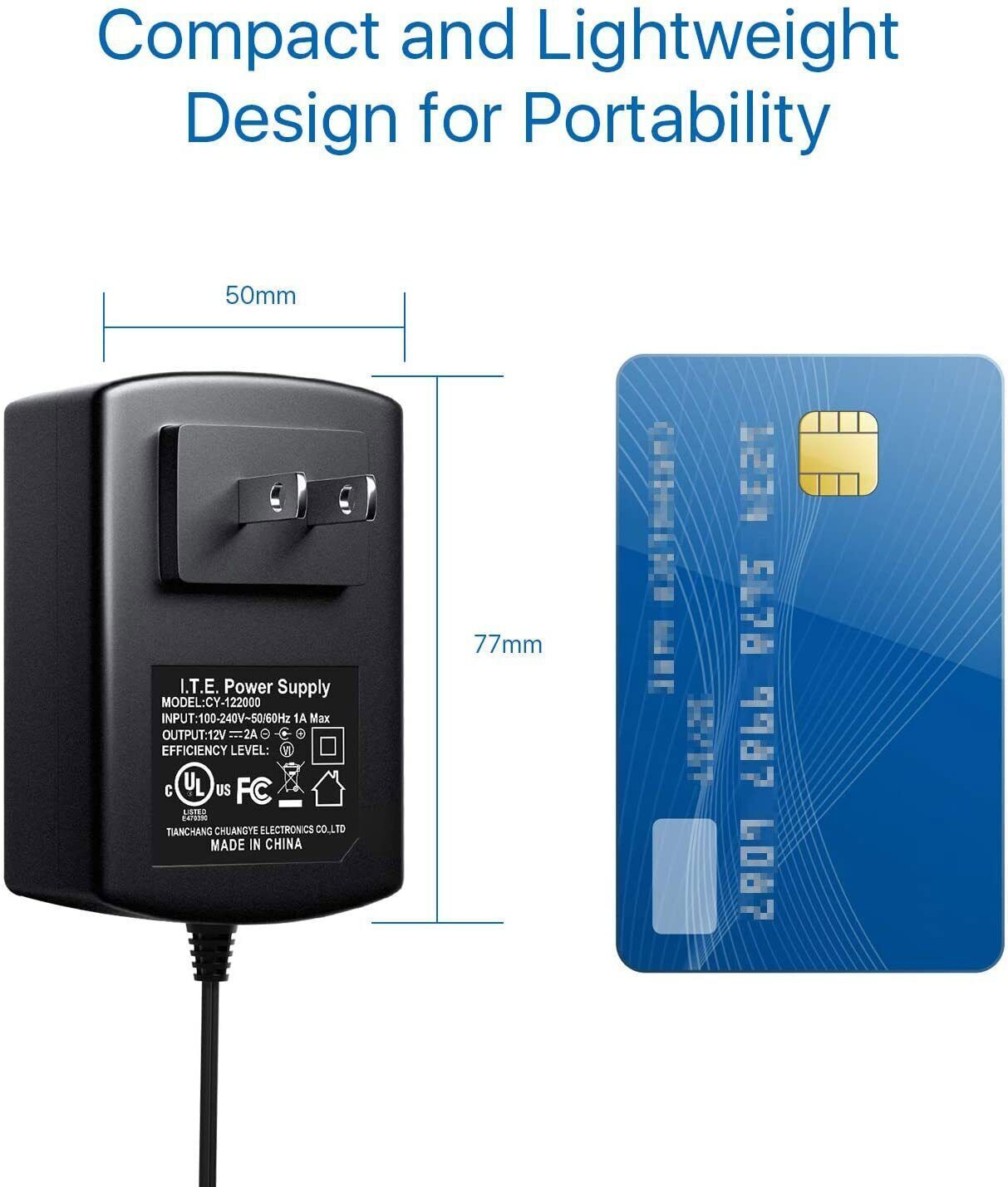 ZOSI 12V/2A Power Adapter for Camera DVR Video DC 1 to 4 Power Splitter Cable