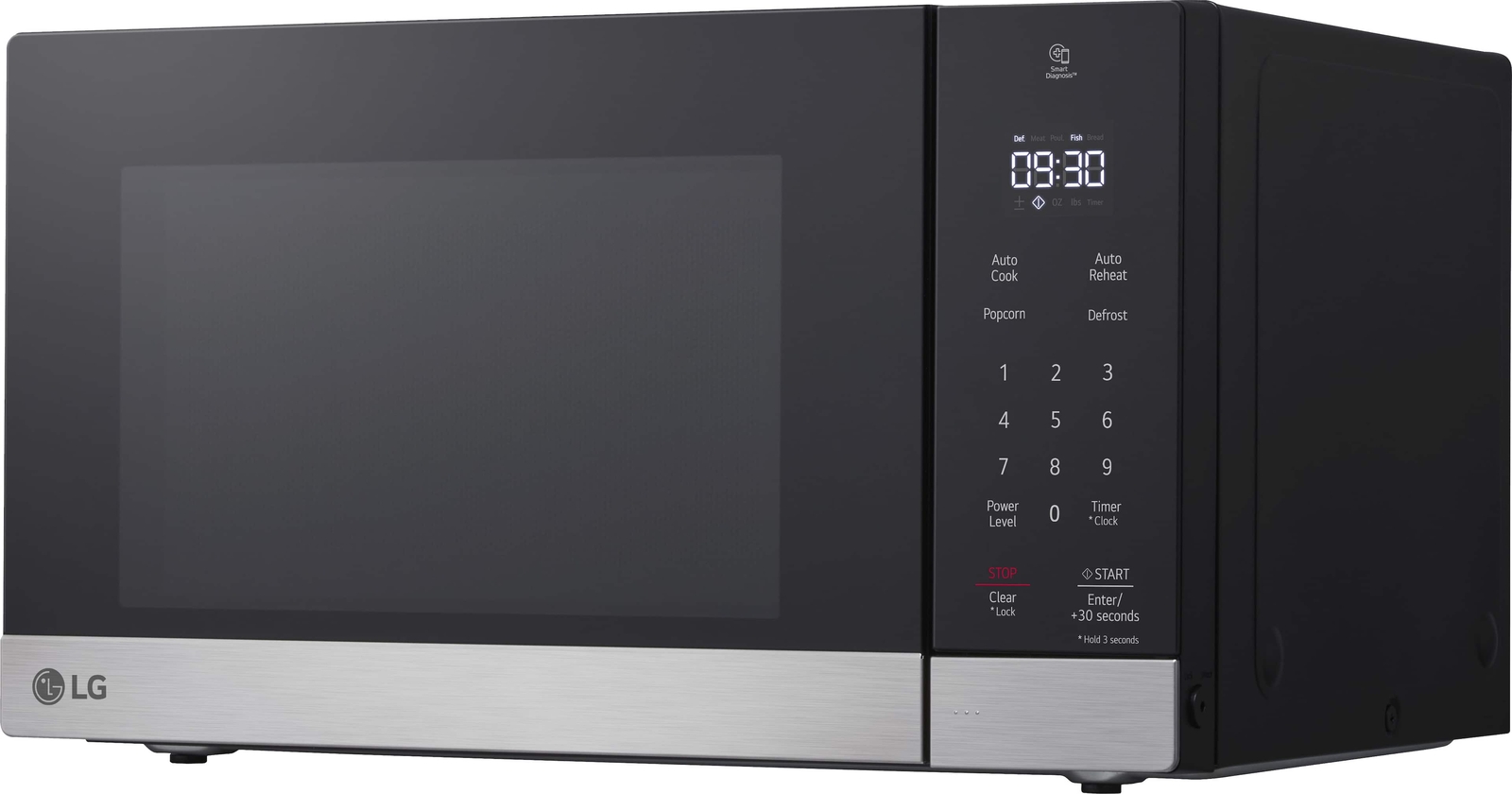 LG - 0.9 Cu. Ft. Countertop Microwave with Sensor Cooking and Smart Inverter ...