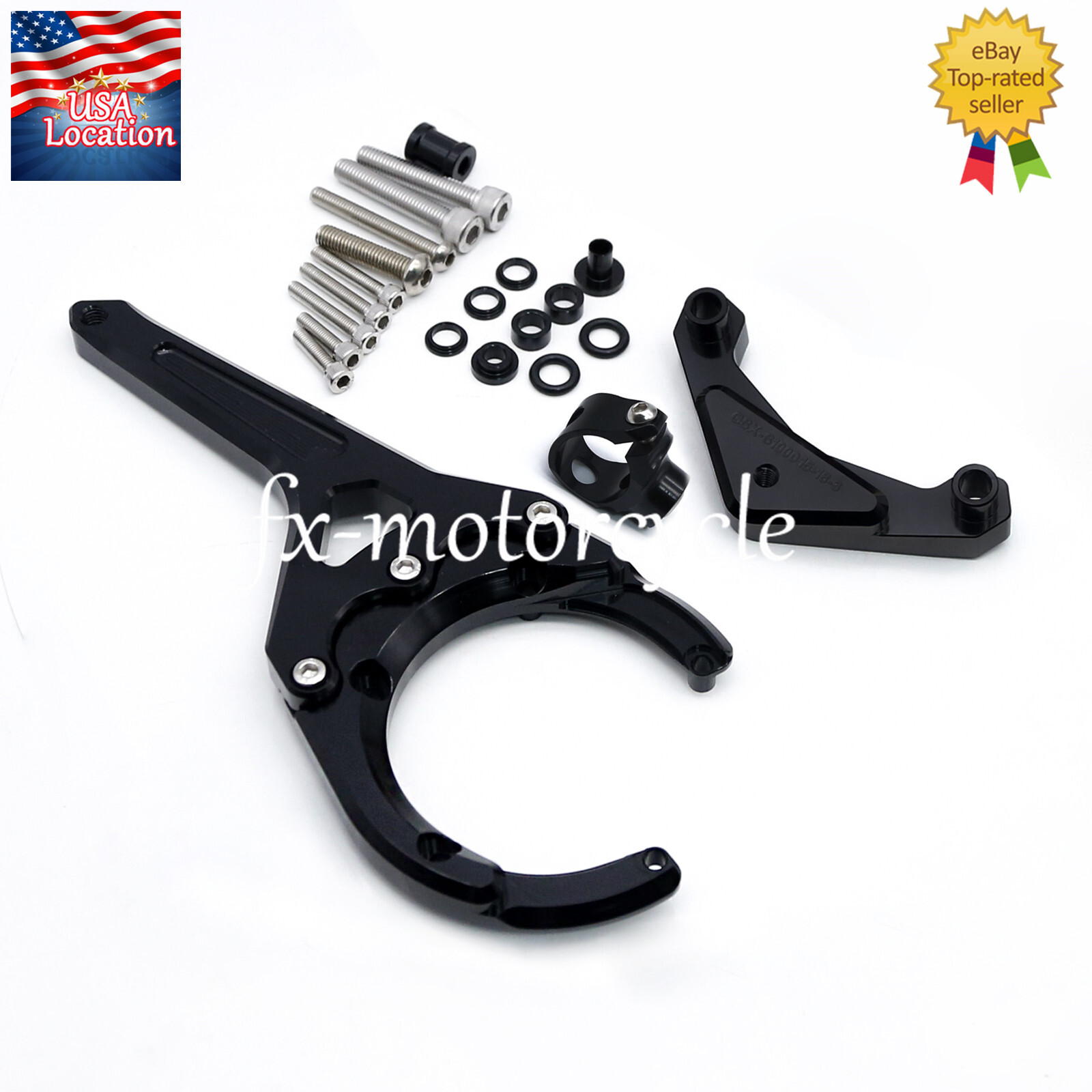 For Suzuki GSX-S1000 GSXS1000F 2016-2024 Carbon Steering Damper Bracket Mounting