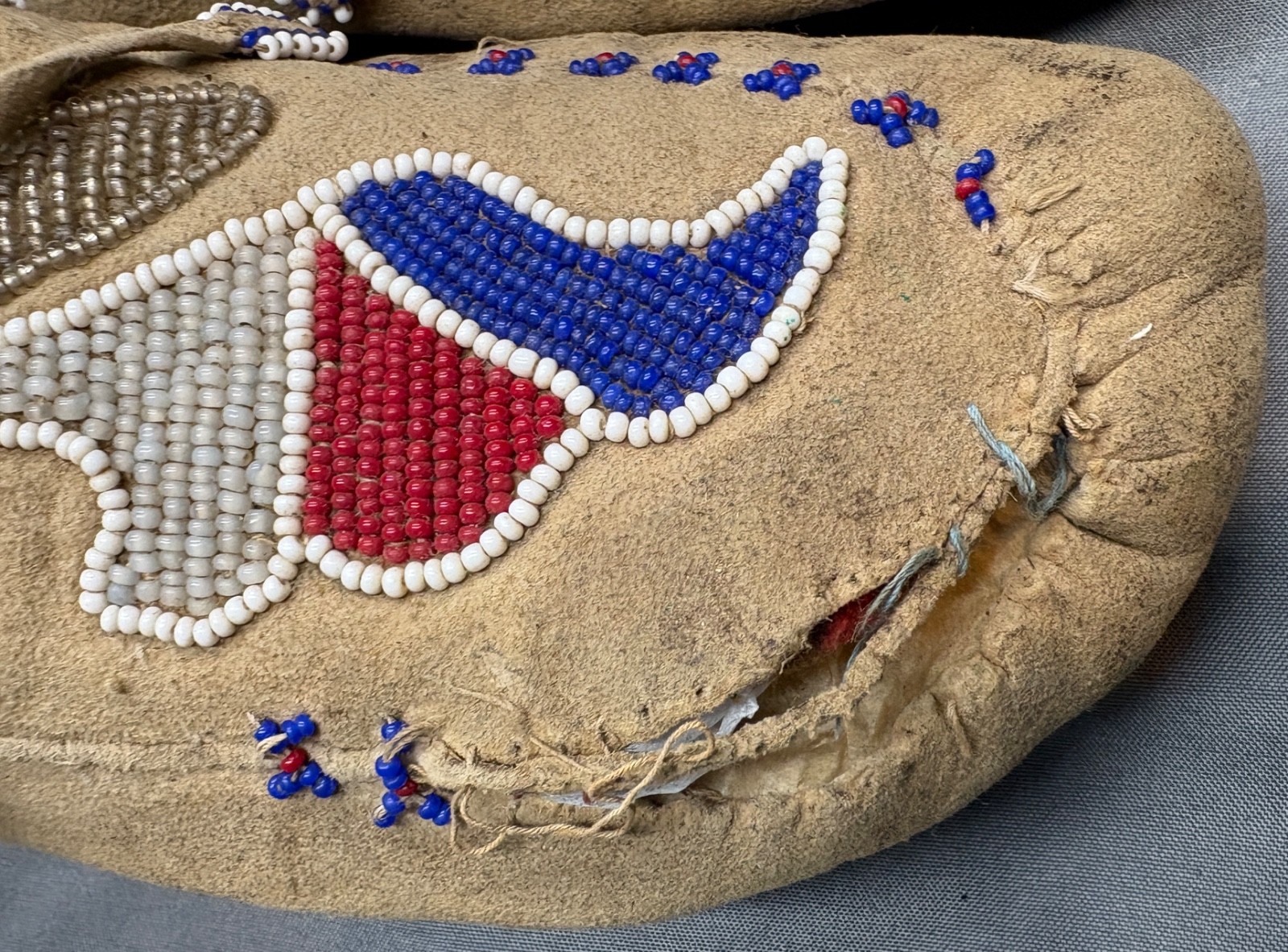 Lot of Three (3) Vintage Native American Moccasins