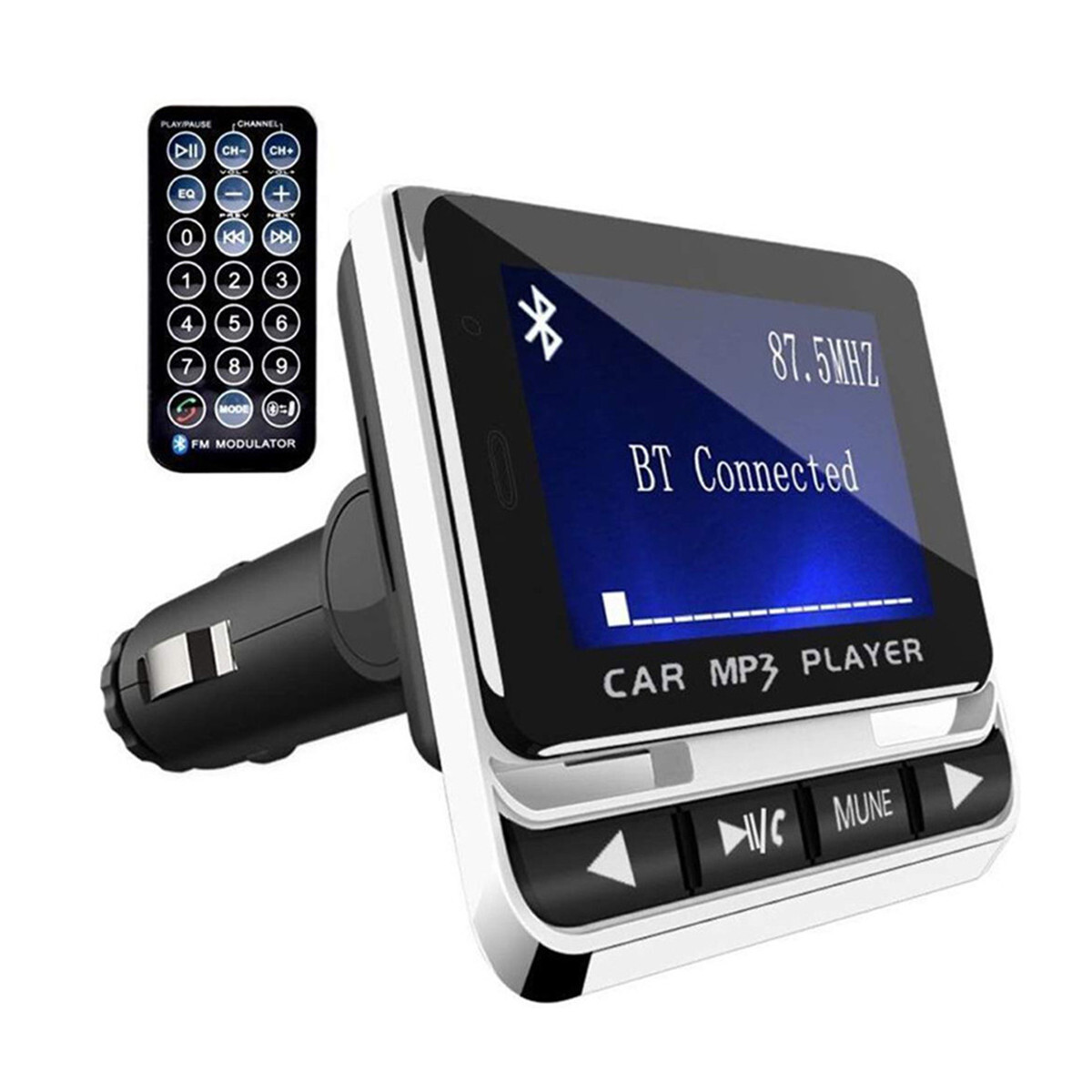 LCD Display Car Bluetooth FM Transmitter MP3 Player AUX Hands-free Accessories