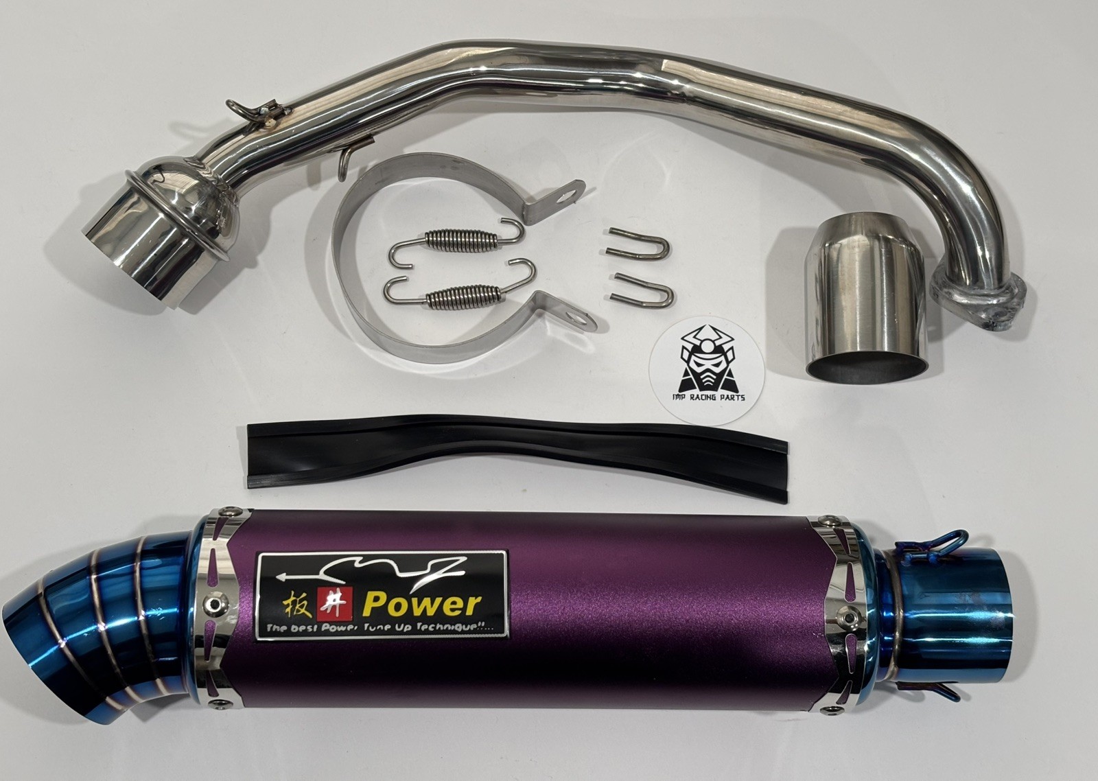 GY6 150CC- 232CC MOTORCYCLE SCOOTER RACING MUFFLER PIPE WITH SENSOR EFI TANK