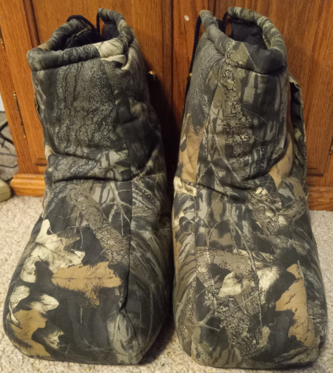 New! Mossy Oak Icebreaker Insulated Boot Covers Size M 8-10 Camo Blanket Breakup