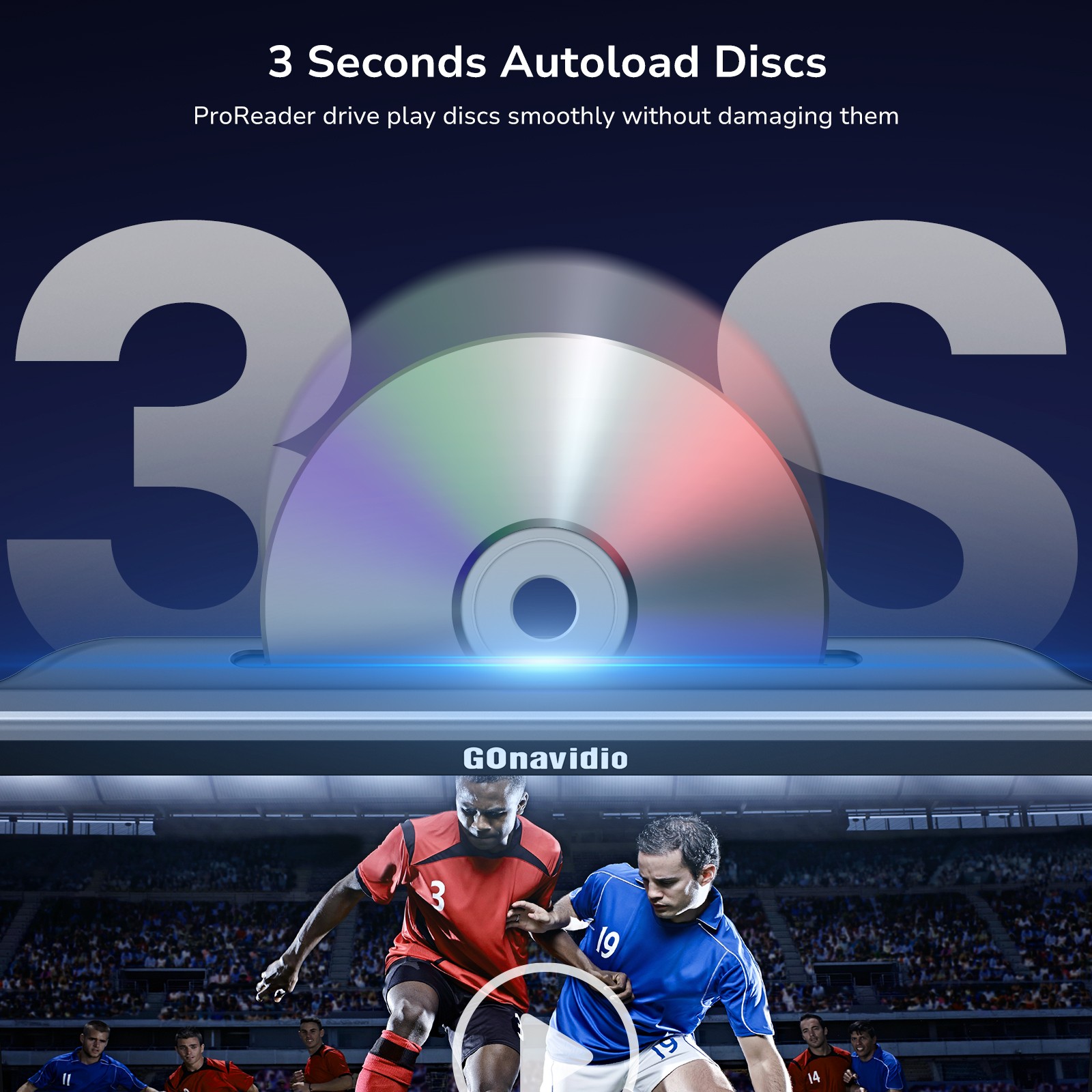 2X10.1" Dual Screen Car Headrest DVD Player TV Rear-Seat Monitor 1080P HDMI USB