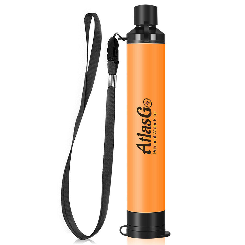 Portable Water Filter Straw Outdoor F Camping Hiking Emergency Survival Prepping