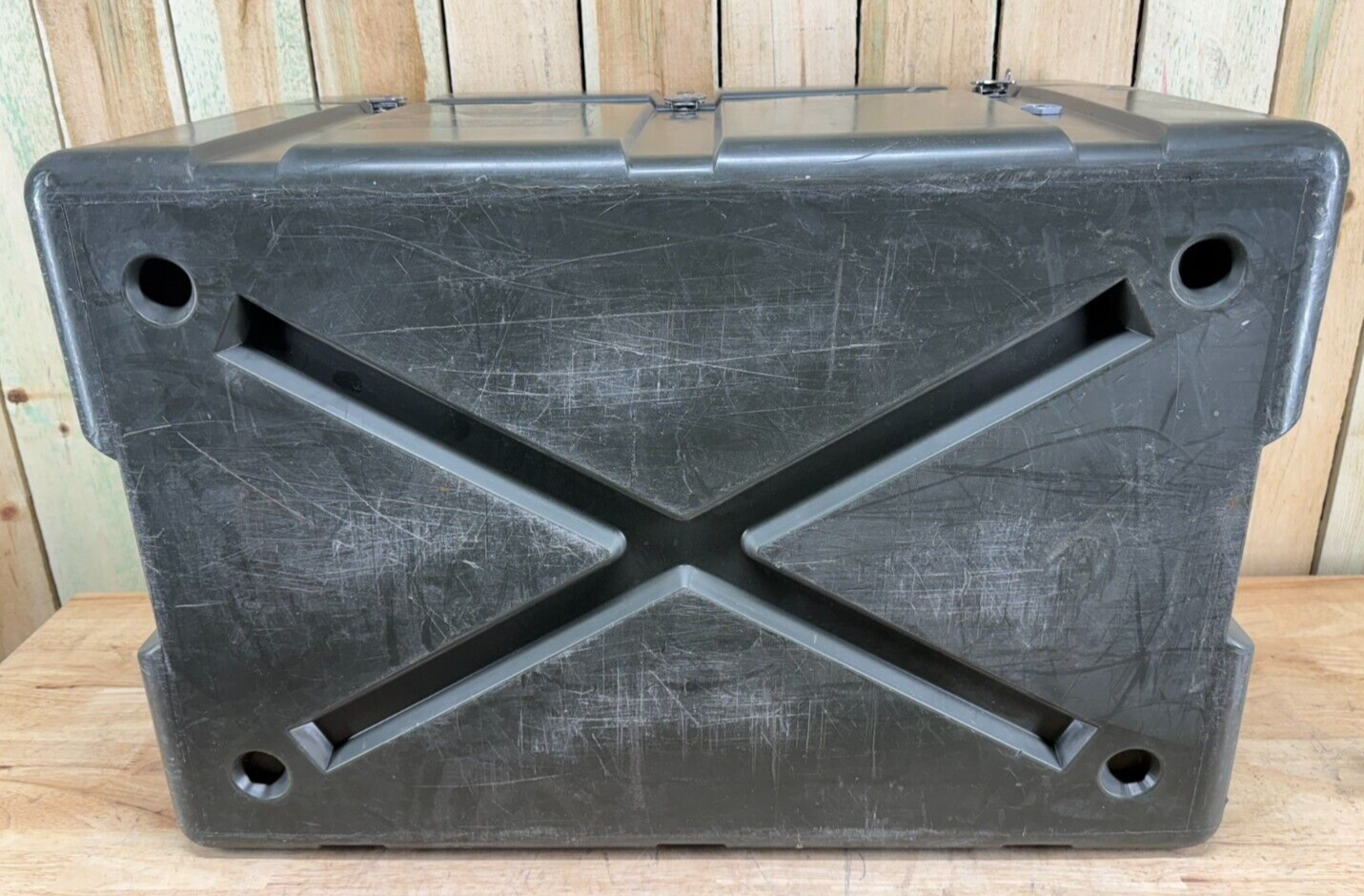 Pelican Hardigg Footlocker Green Transport Case 31"X21"X21" Military Waterproof