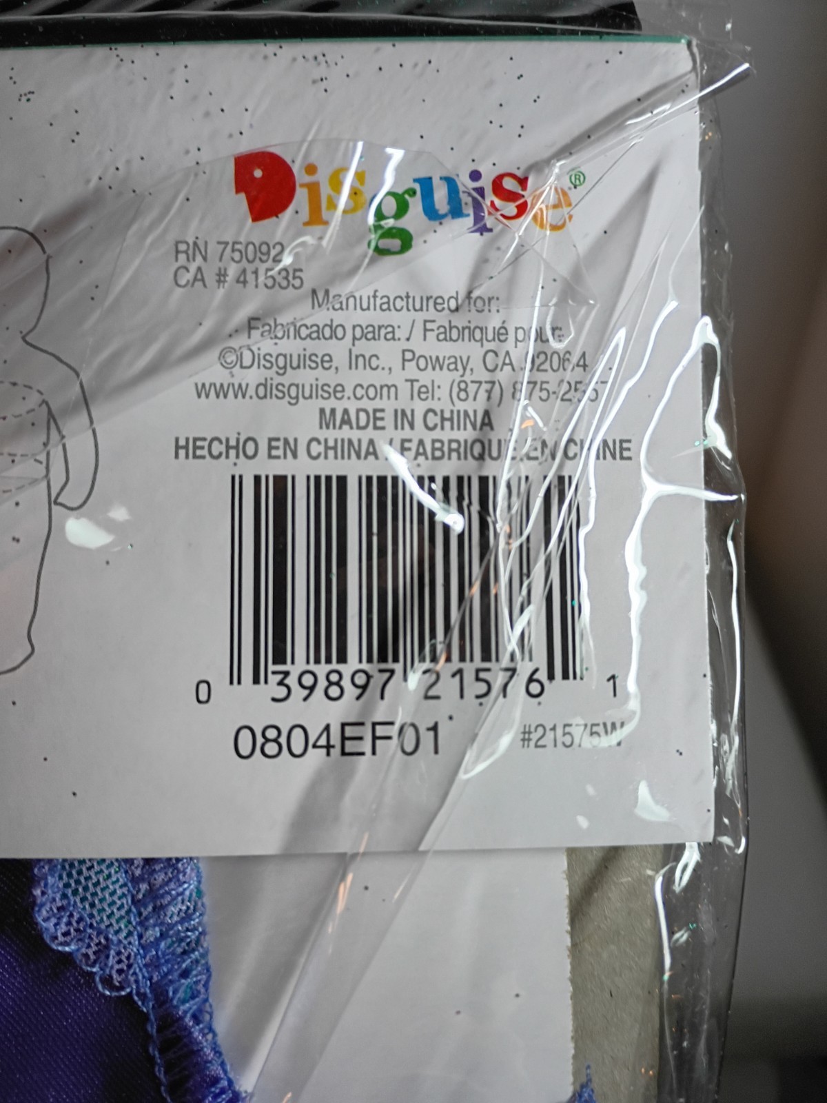 Ariel Infant Costume Disney Baby Princess Halloween Tutu Dress 12-18M