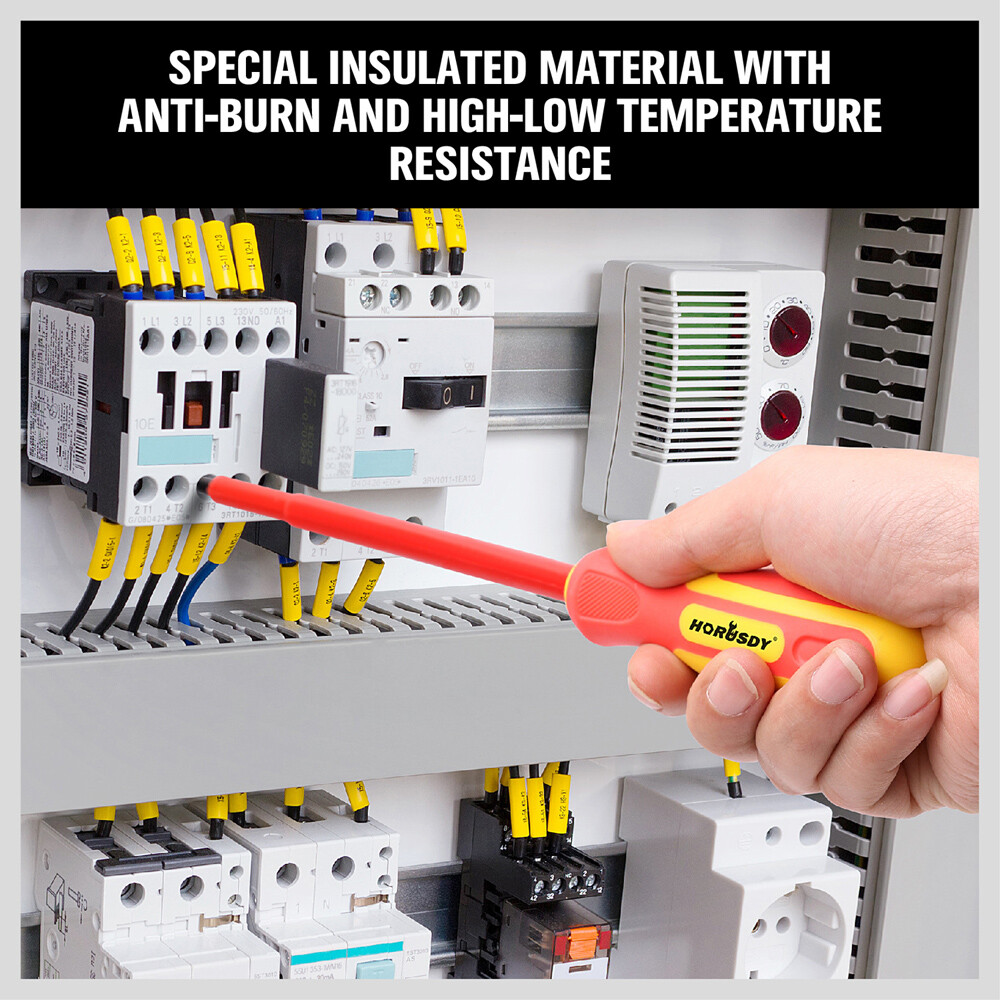 6pc 1000V Insulated Screwdriver Set with Magnetic Tips, New