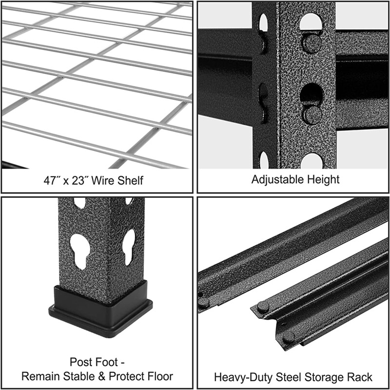 WORKPRO 5-Tier 72-inch Heavy Duty Metal Storage Shelving Unit Storage Rack Shelf