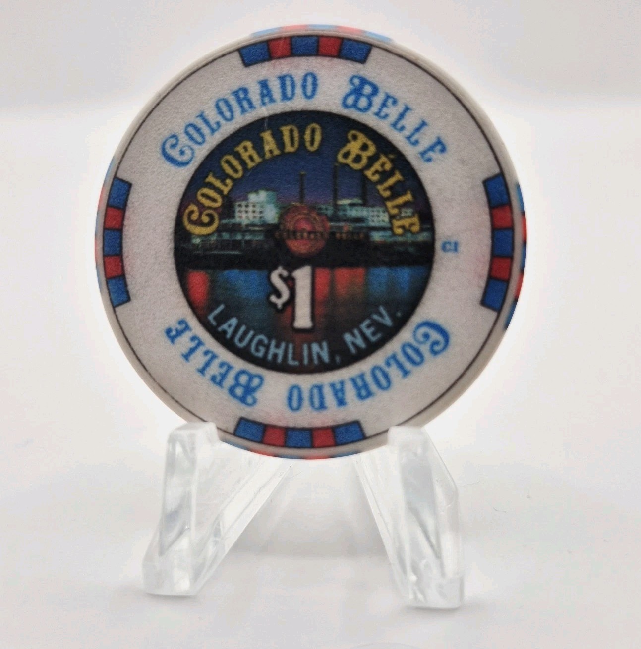 Colorado Belle Resort Casino Laughlin Nevada 2010 $1 Casino Chip D0012