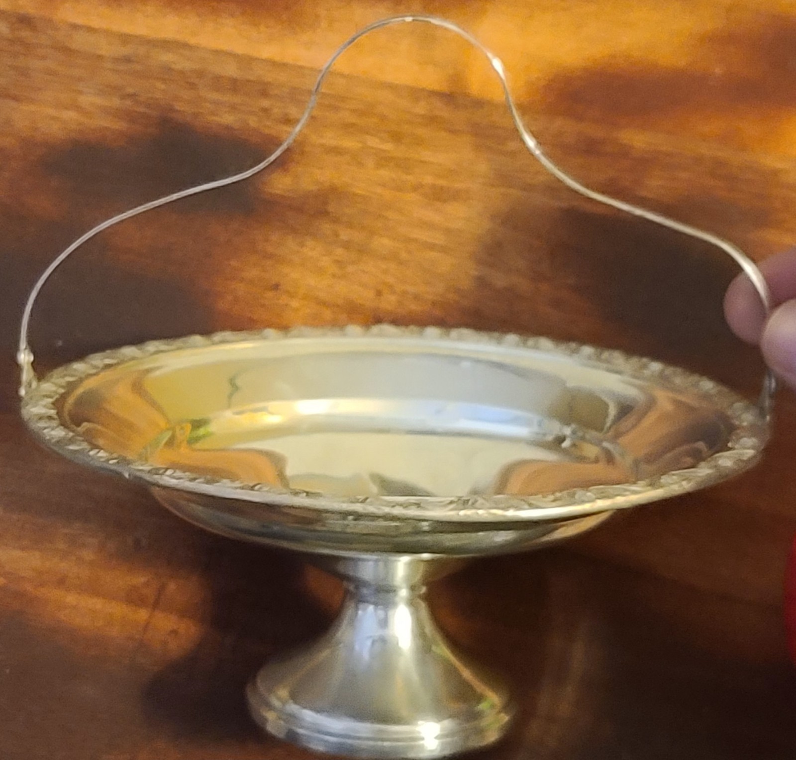 👑NICE👑 Sterling Silver Handled Candy Dish 💥145 Grams💥(weighted)