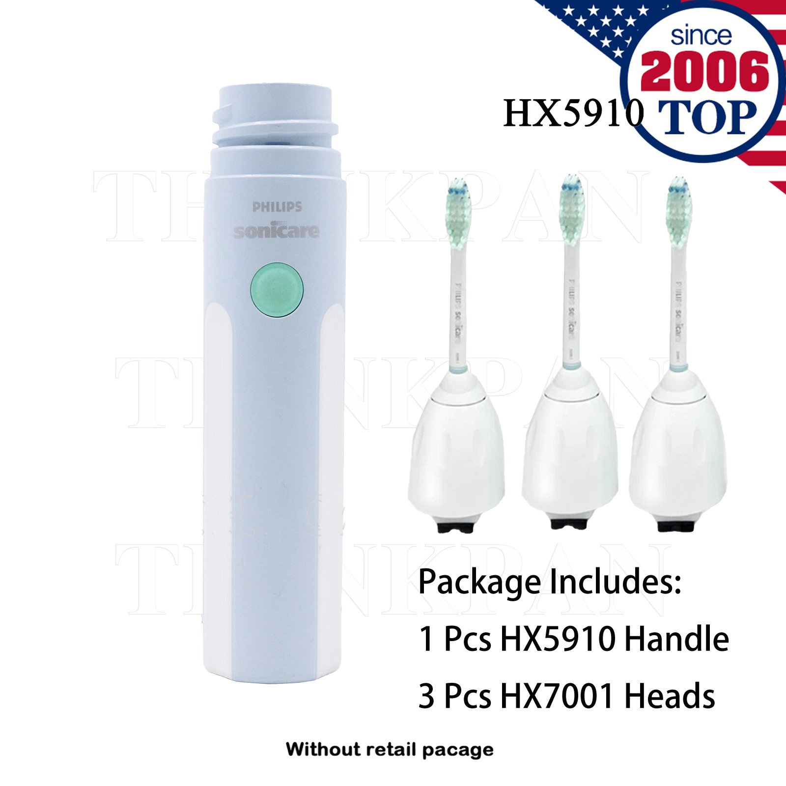 Philips Sonicare E-Series Essence Electric Toothbrush Handle HX5610 5910 3 Heads