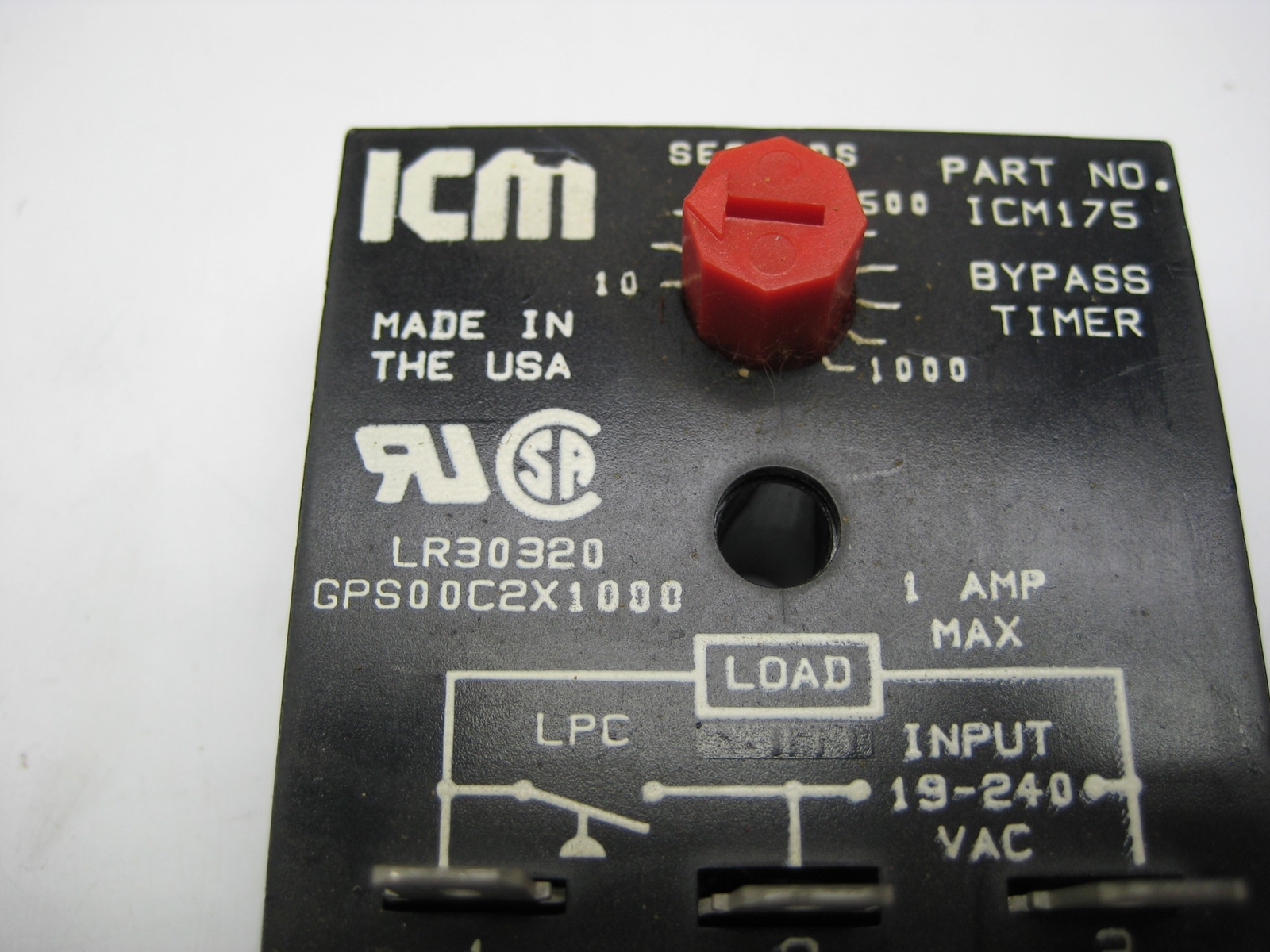 ICM ICM175 TIMER RELAY UNMP