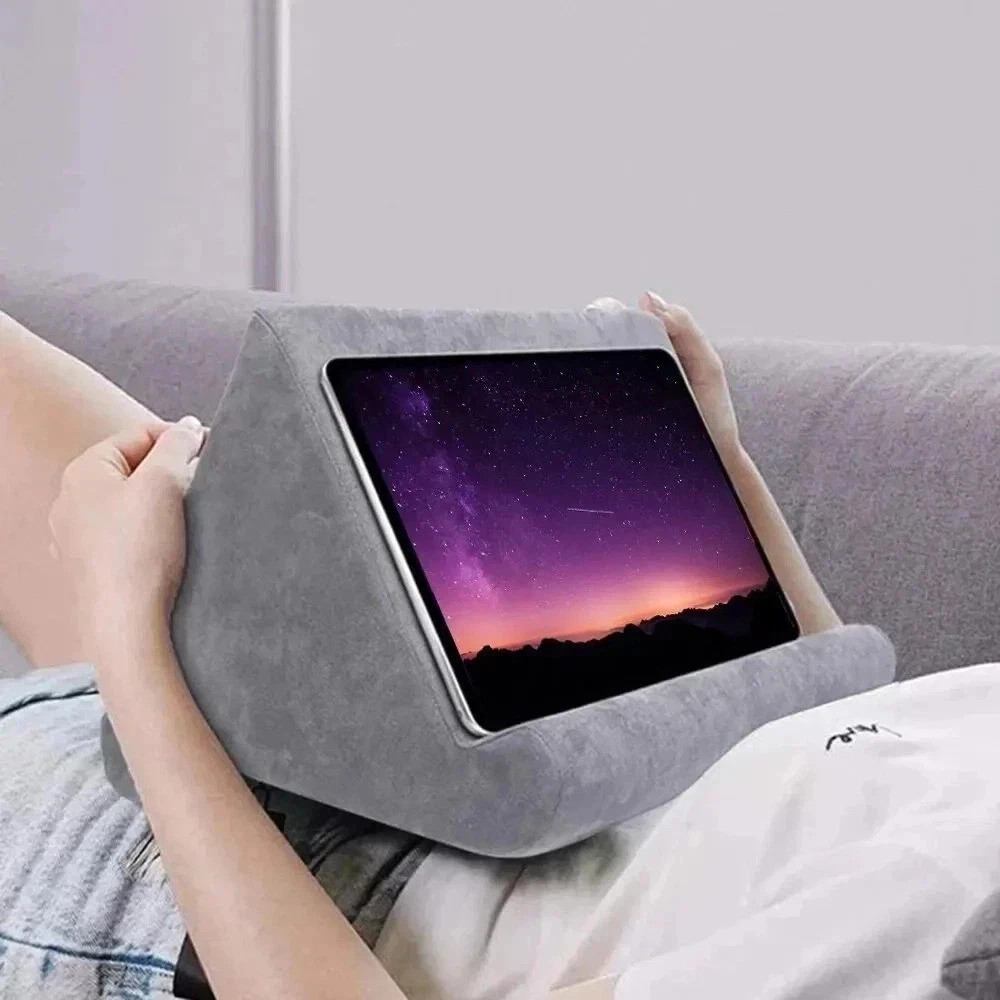 Multi-Angle Pillow for iPad Phone Tablet Read Holder Stand Foam Lap Rest Cushion
