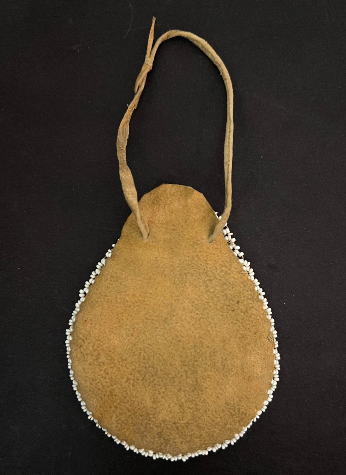 NEX PERCE SMALL BEADED LEATHER POUCH Sun Design Native Antique American Art