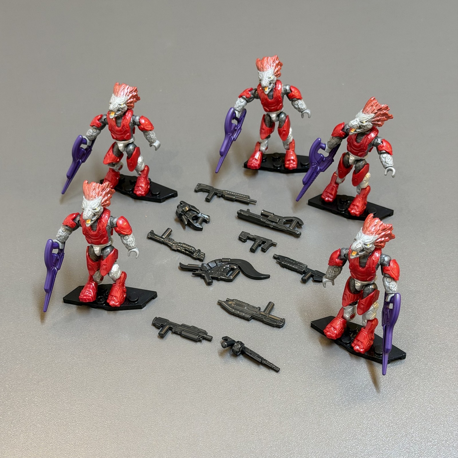 LOT 5 & 15 Gun Mega Construx Halo Sword Base Invasion GLB75 Covenant Skirmisher