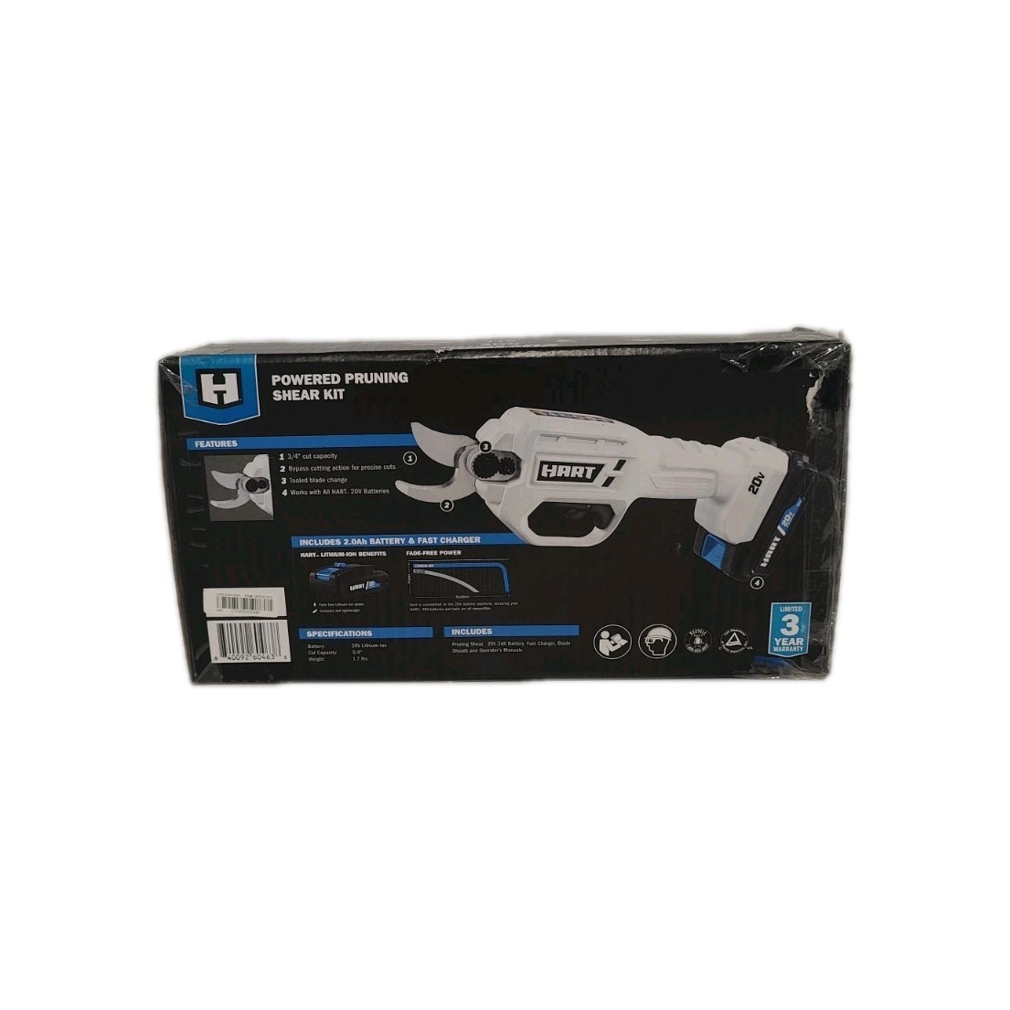 HART 20V Pruning Shears Kit W 2Ah Battery + Charger New !!!