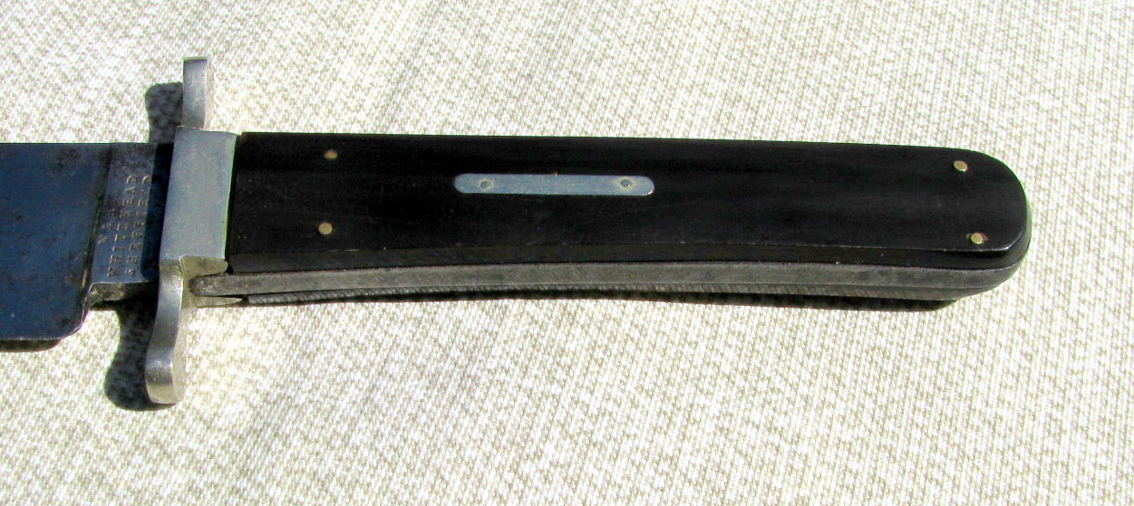 RARE DEATH TO TRAITORS ETCHED BOWIE~ORIGINAL SHEATH~W & H WHITEHEAD BROS 1862-63