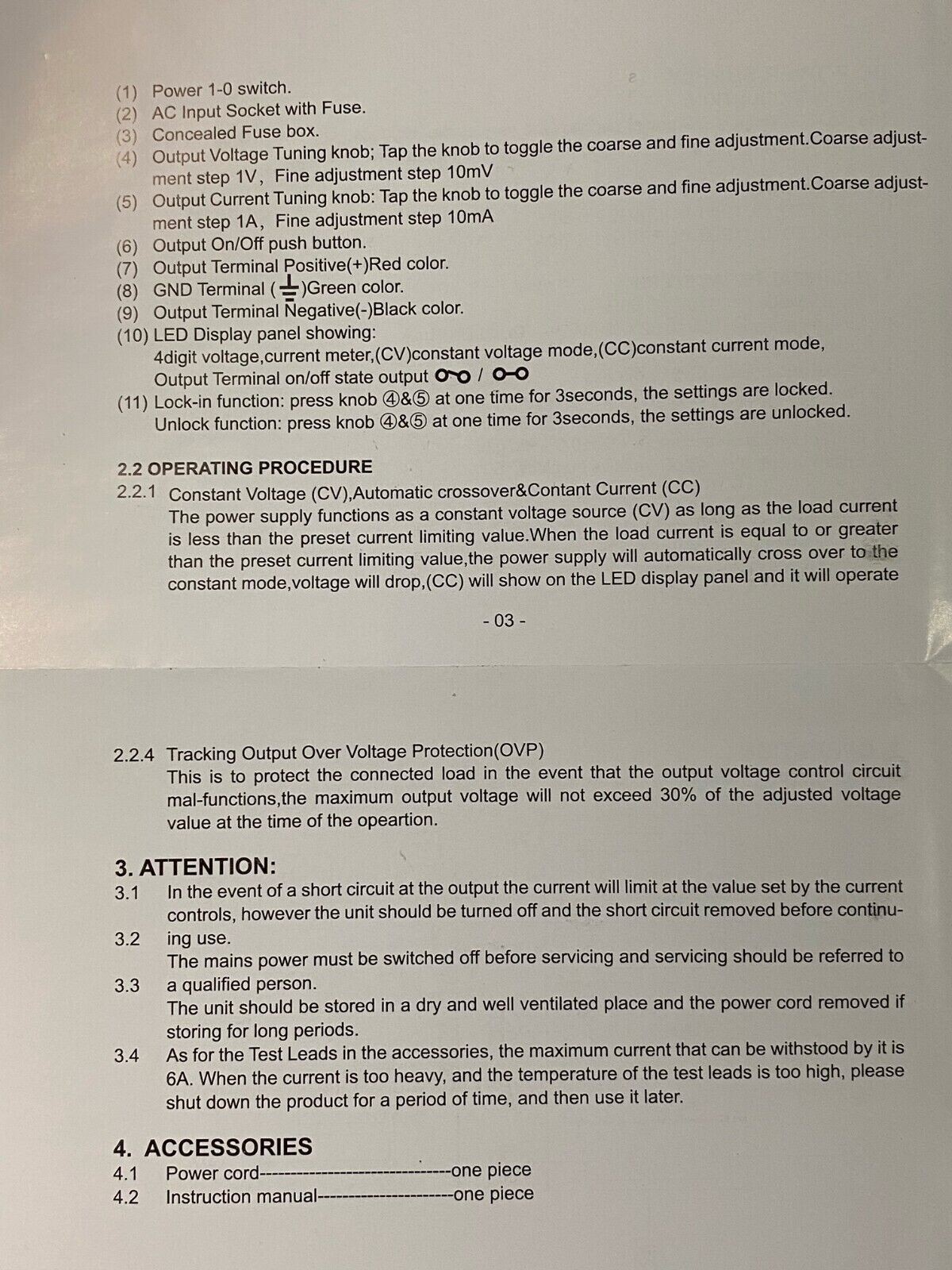 TACKLIFE 0-30V DC 10-AMP Variable Power Supply Course /Fine Adjustment 12V MDC02