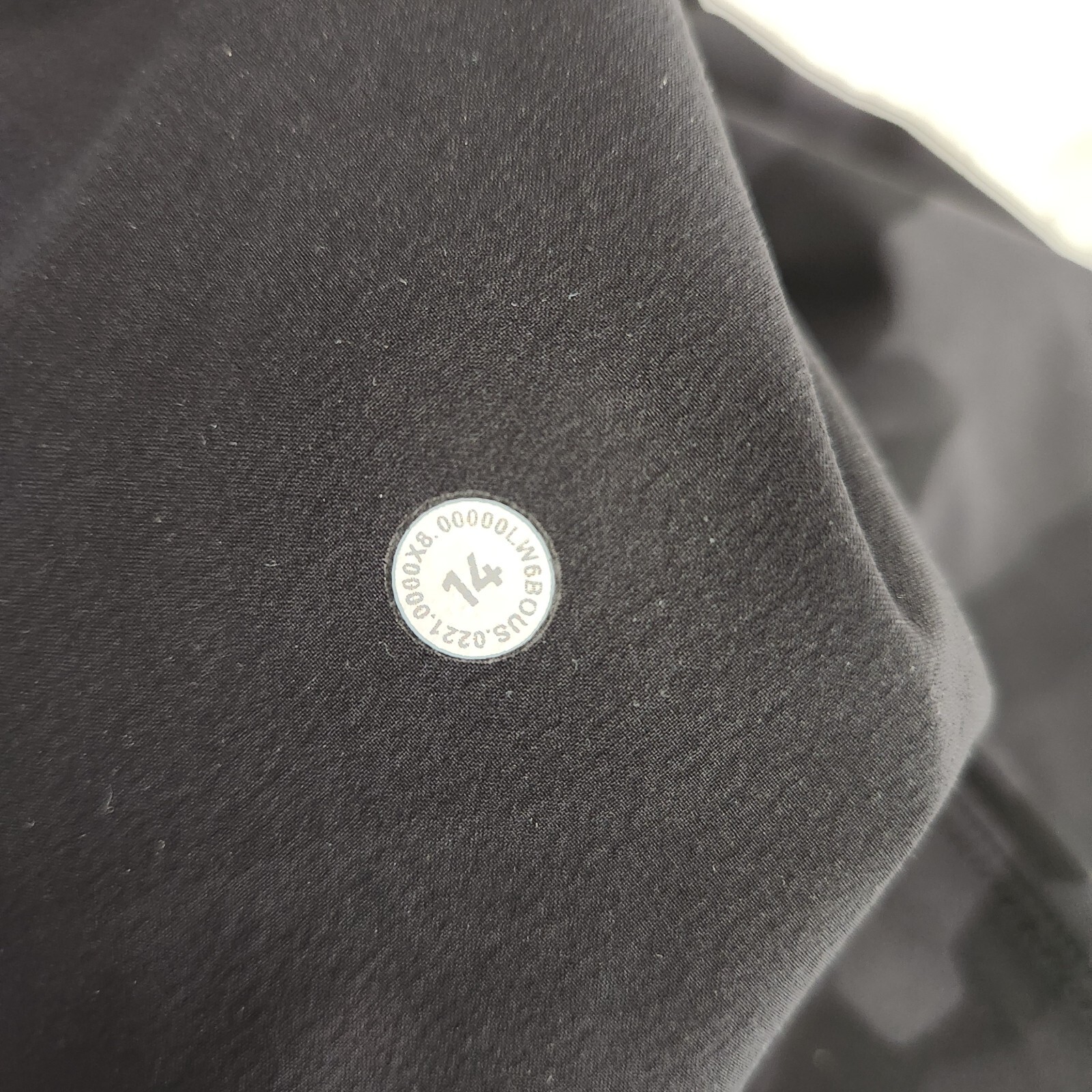 Lululemon Stretch High-Rise Crop Camo Pants Sz 14 LW6BOUS (34X23) Black Gray