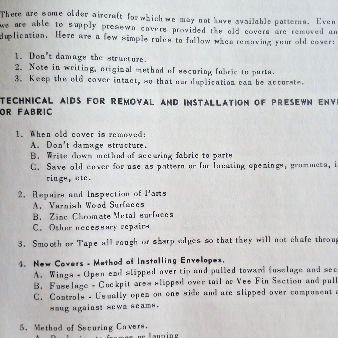 1955 Procedures Manual for Aircraft Dope And Fabric Application - Aviation