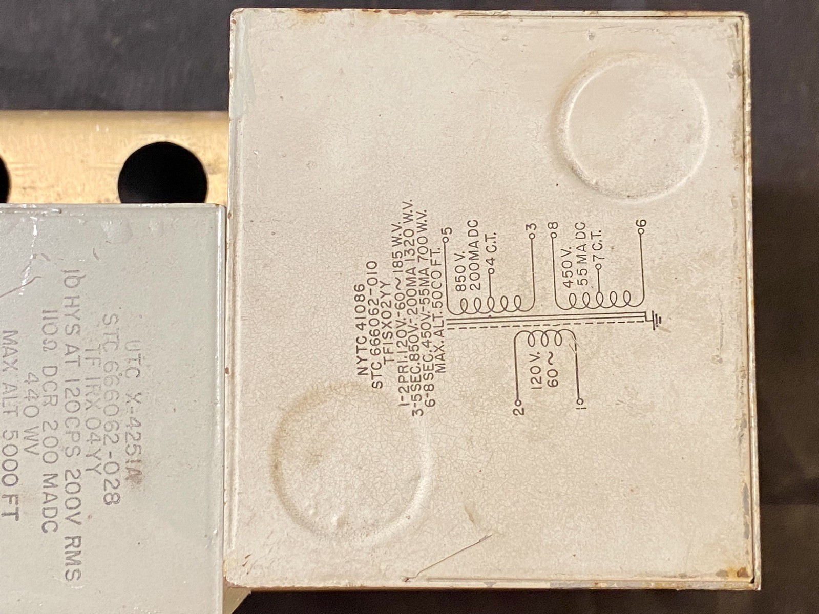 Original antique audiophile 3 piece transformer made in USA #0200