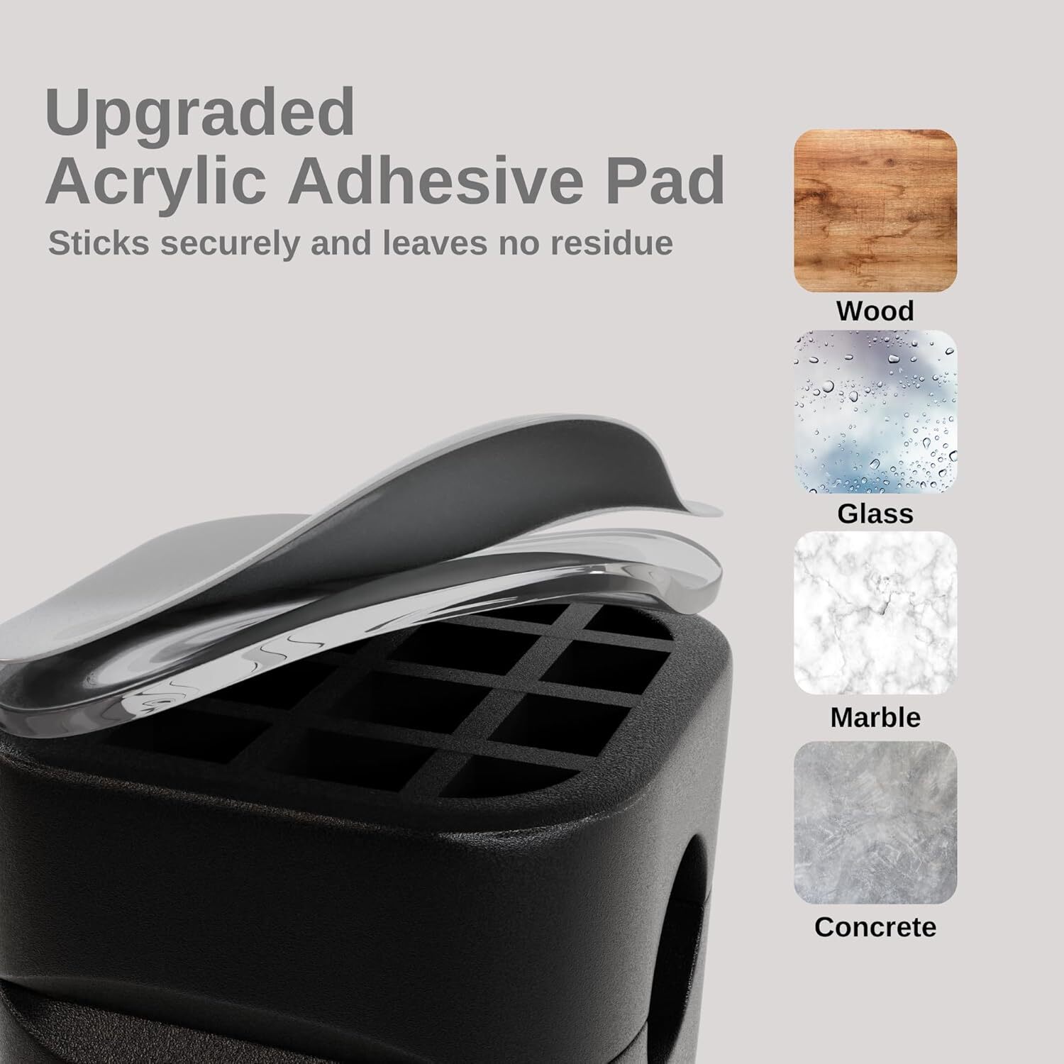 Clipzy 6 Pack Magnetic Cable Clips & Cord Holder, Under Desk Cable Management