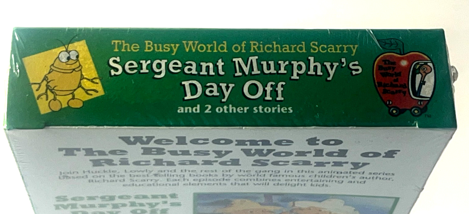 The Busy World of Richard Scarry Sergeant Murphys Day Off Vhs 1995 Rare New