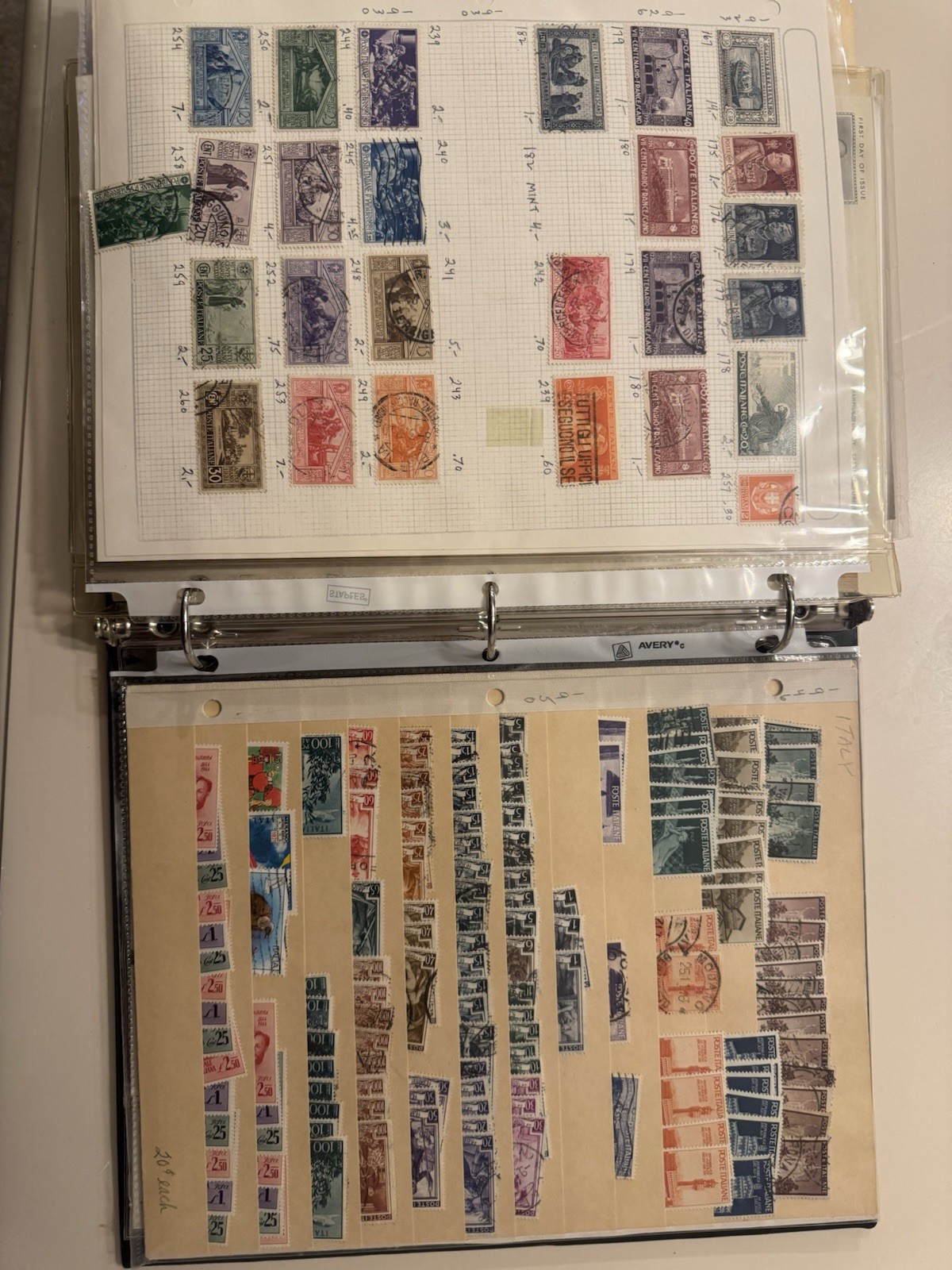 Italy Stamp Collection 2000+ Stamps Italy, Italian Themed, BV $10k+