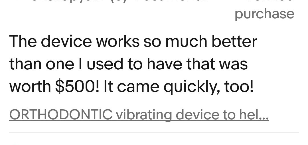 Ortho Pain Reduction Device, Tongue Cleaner, Toothbrush Tray & Case