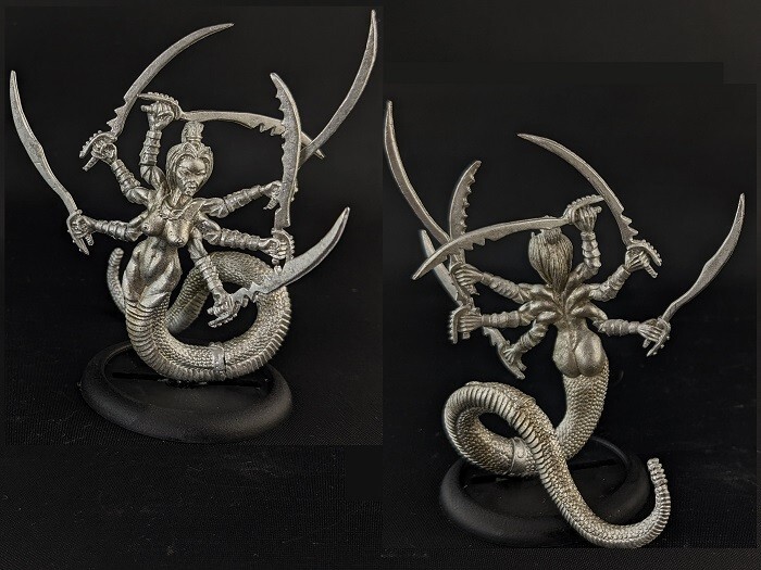 Demon Type V, Marilith, Center Stage Miniatures by 5th Field Fantasy Miniatures