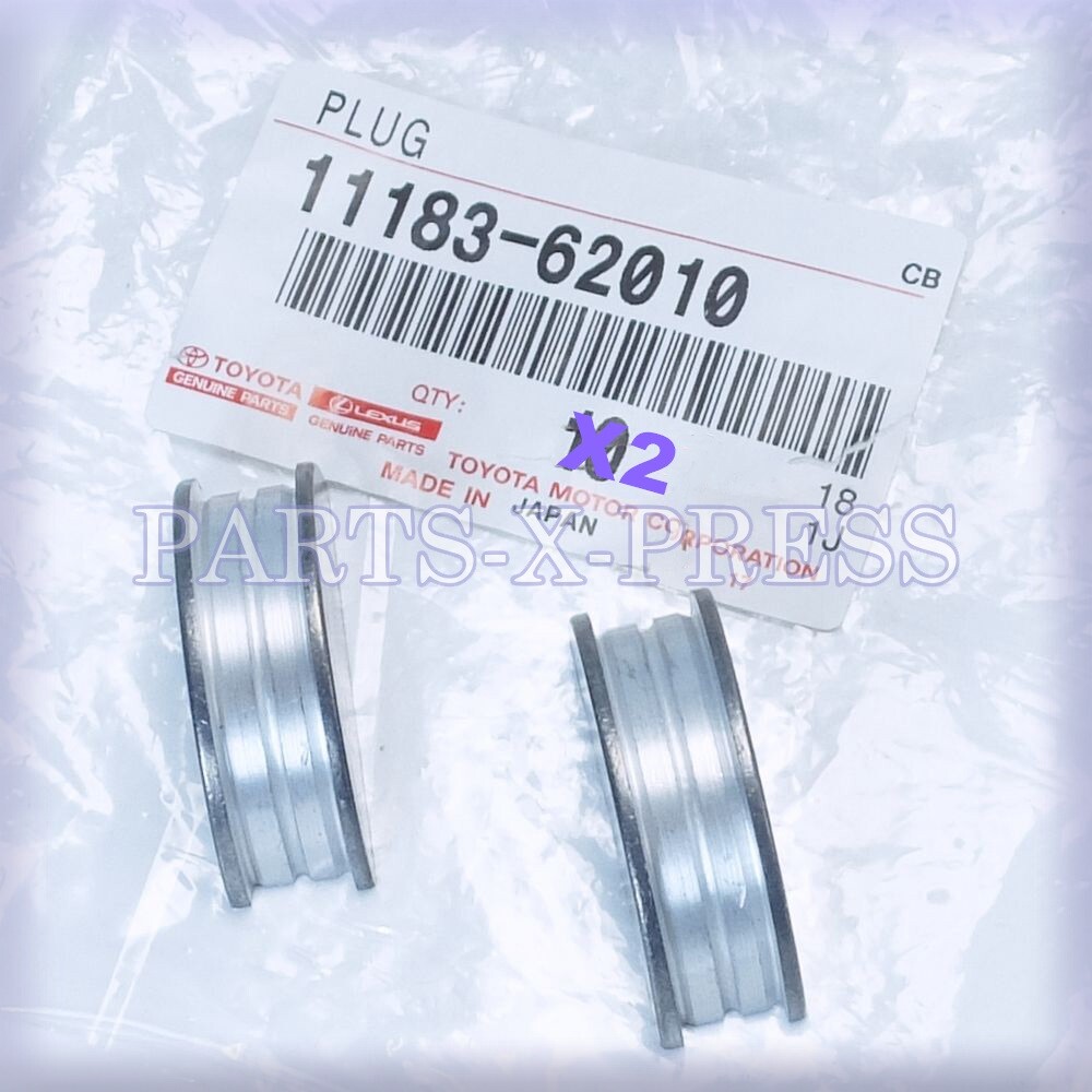 NEW GENUINE OEM TOYOTA LEXUS ENGINE CAMSHAFT SEMICIRCULAR PLUG 11183-62010 2QTY