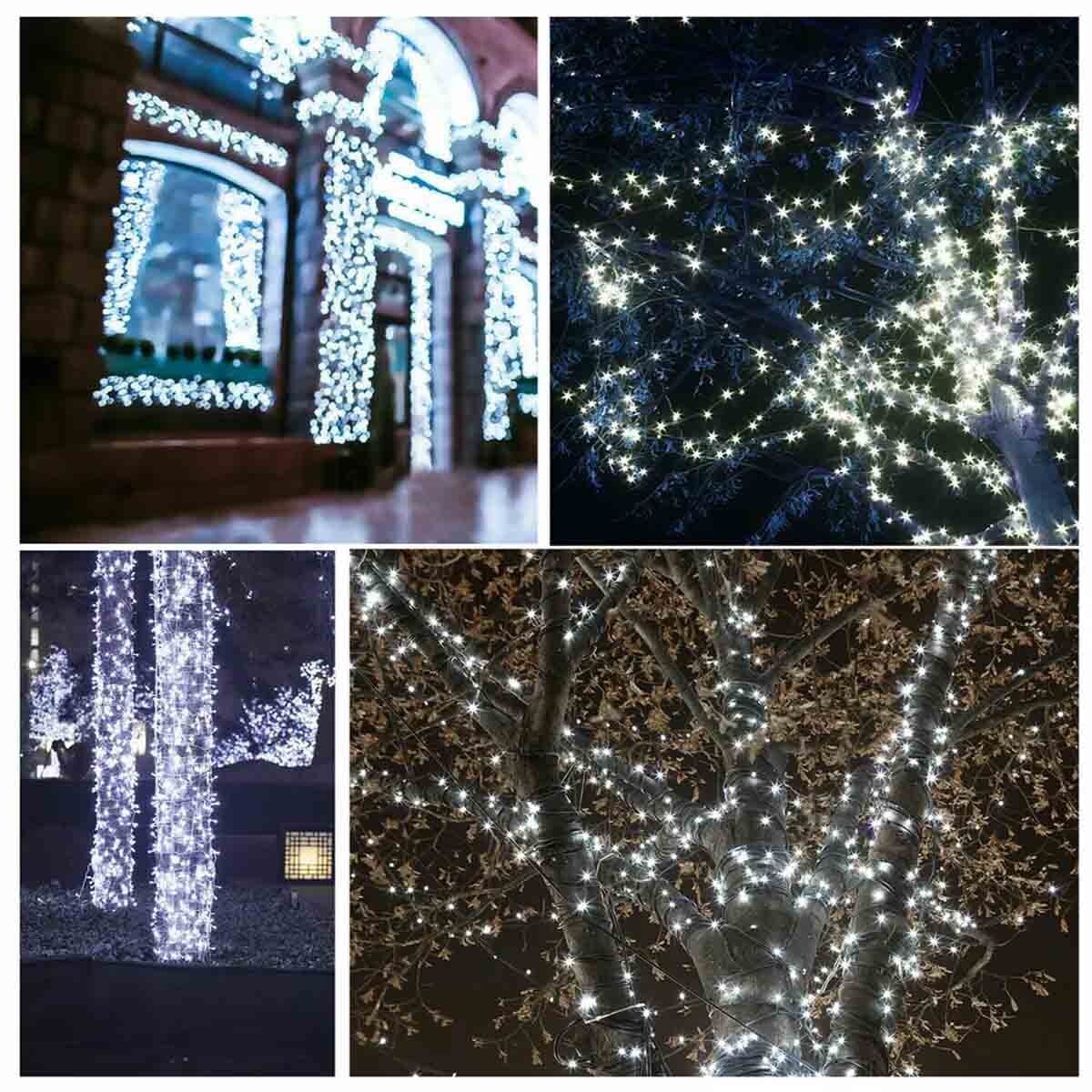 100 LED Solar Outdoor Waterproof Lights Outdoor Garden Wedding Party Christmas