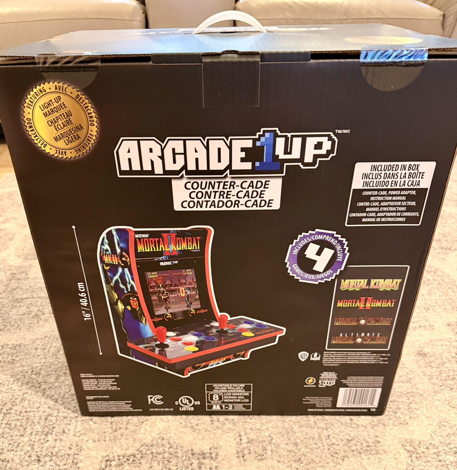 ARCADE 1UP MORTAL KOMBAT II COUNTERCADE 4-IN-1 2-PLAYER BRAND NEW NEVER OPENED