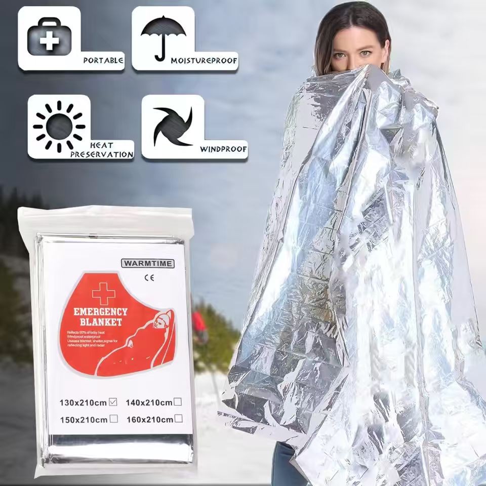 30/20/10 PACK Extra Large 82"x 52 Emergency Solar Mylar Blanket Survival Safety