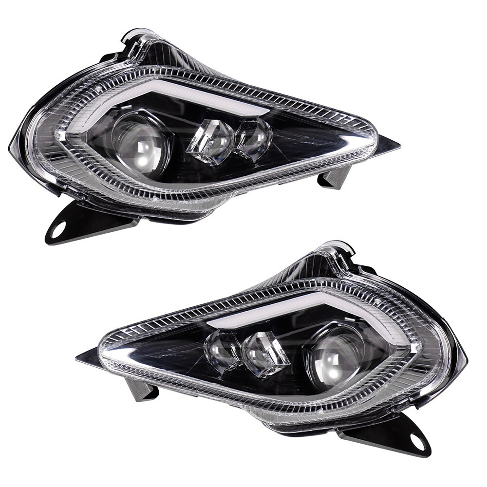 2PCS LED Headlights Set For Yamaha Raptor 700 R 350 YFZ450 R Wolverine 2006-2023