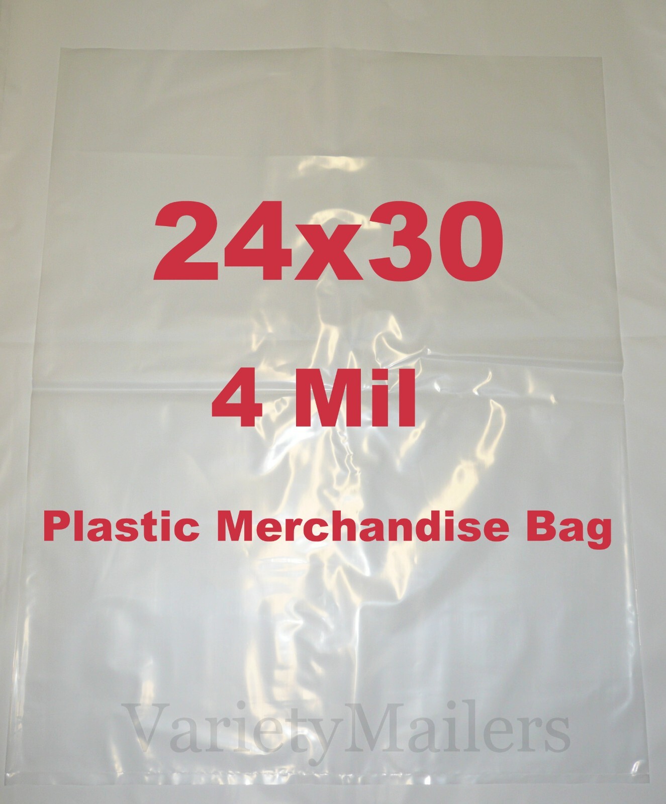 4 LARGE Plastic Bags 24''x 30''  Sturdy 4 Mil EXTRA THICK Storage Bags 24x30