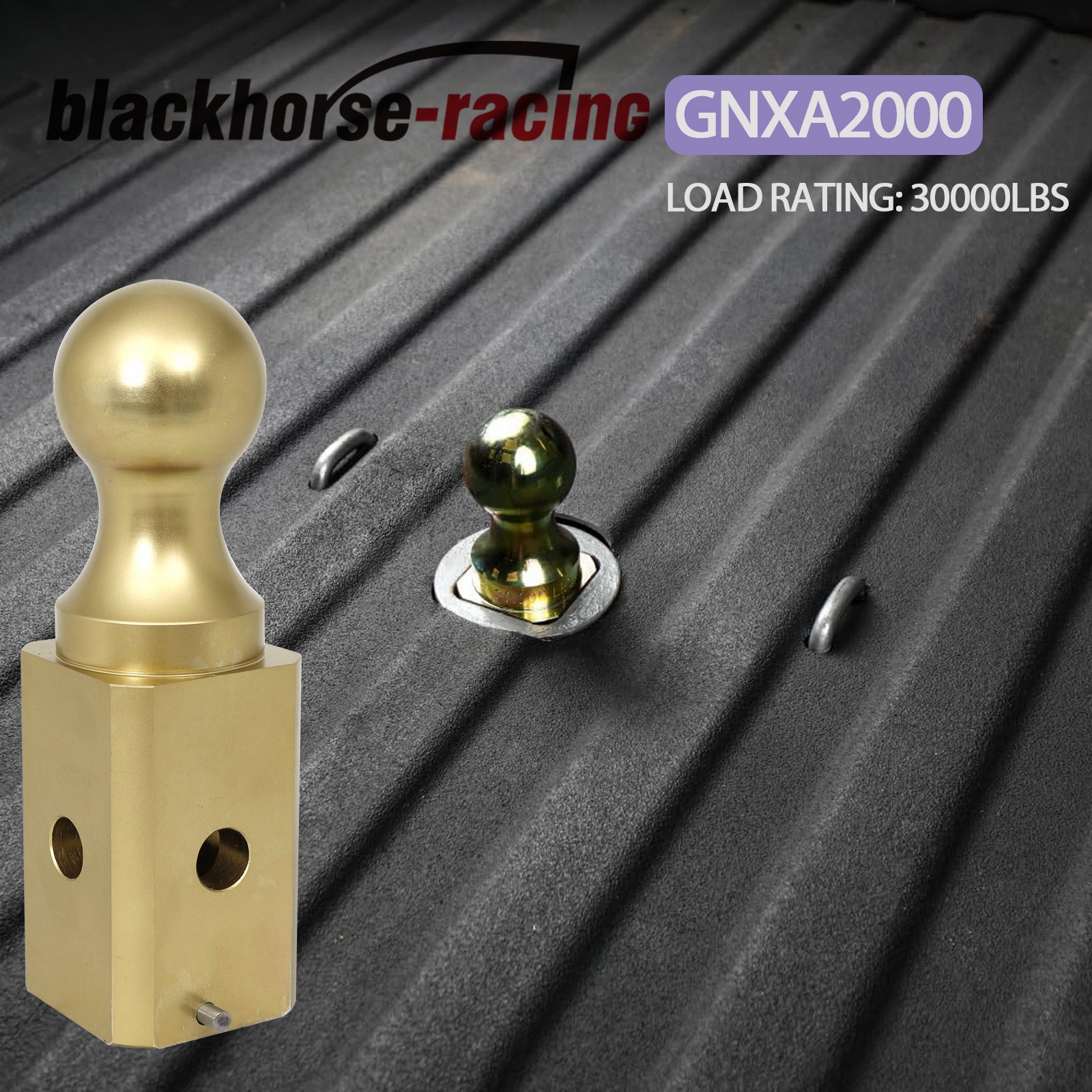 GNXA2000 Gooseneck Ball Hitch Turn Over Ball 2-5/16” fits B&W Trailer Hitches