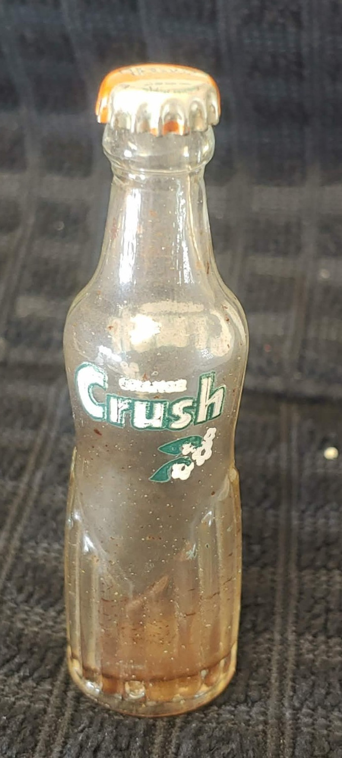 miniature 3" orange crush bottle advertising