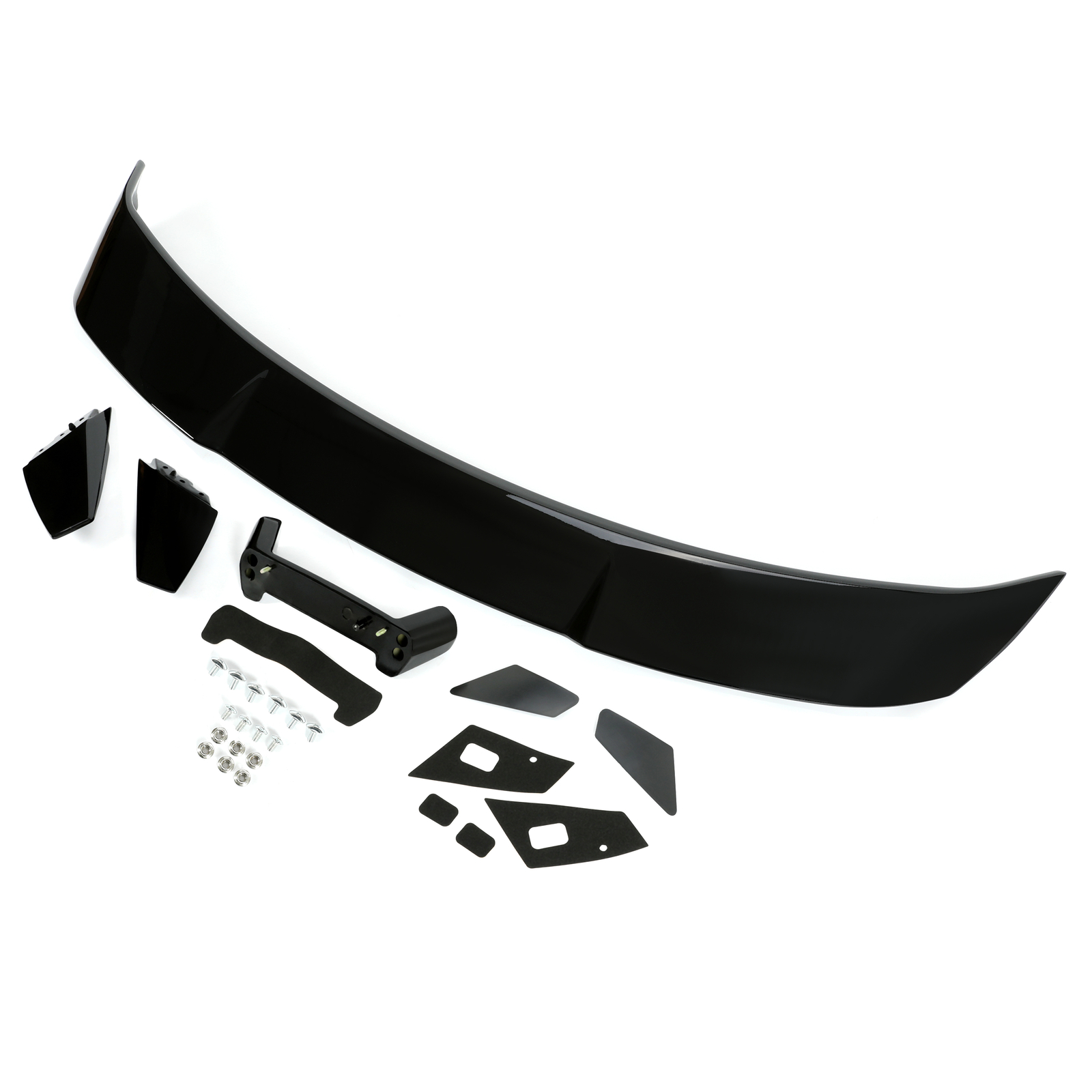 Gloss Black Painted Rear Trunk Spoiler Wing GT-Style For Ford Mustang 2 Dr 15-22