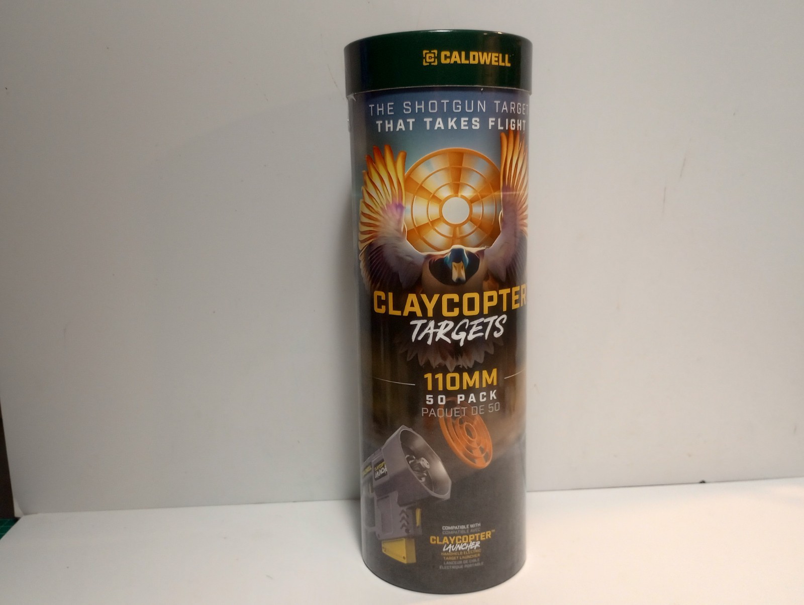 Caldwell Claycopter Handheld Electric Target Launcher with 100 Targets