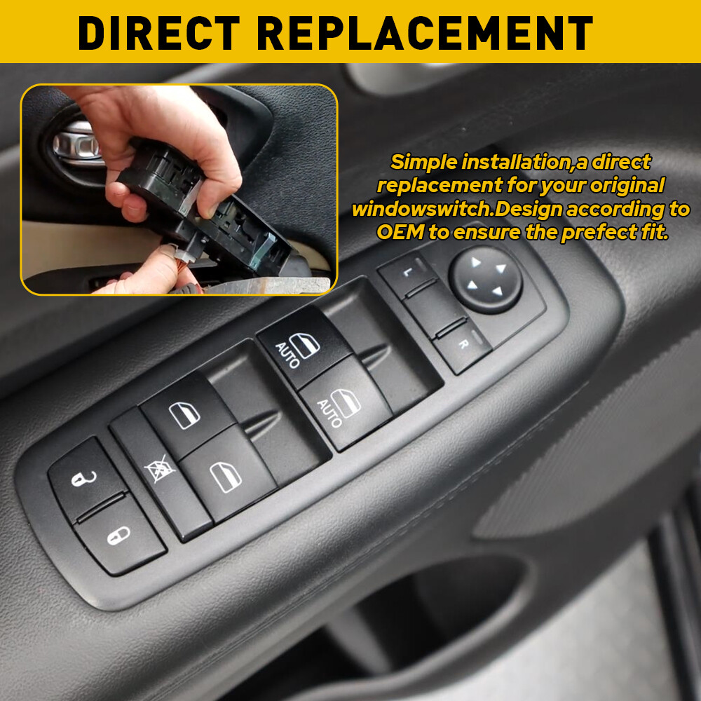 For 2014-2019 Jeep Grand Cherokee Master Power Window Switch Front Driver Side