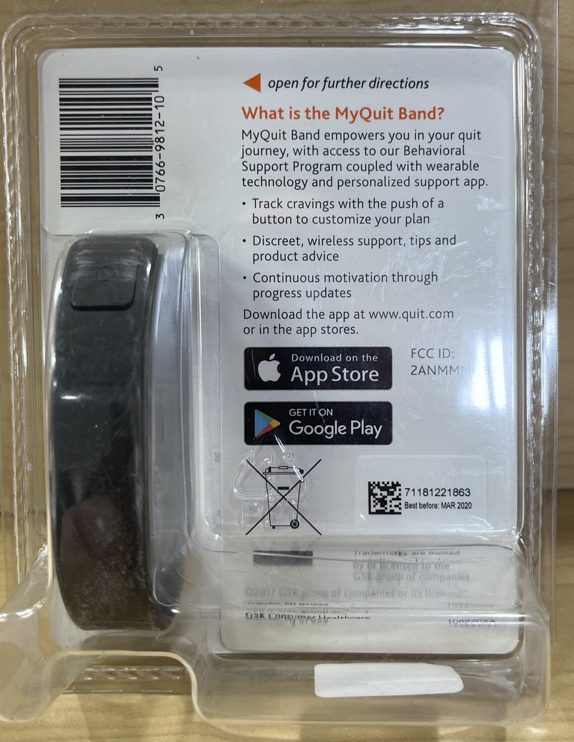 My Quit Band- Track Your Nicotine & Analyze