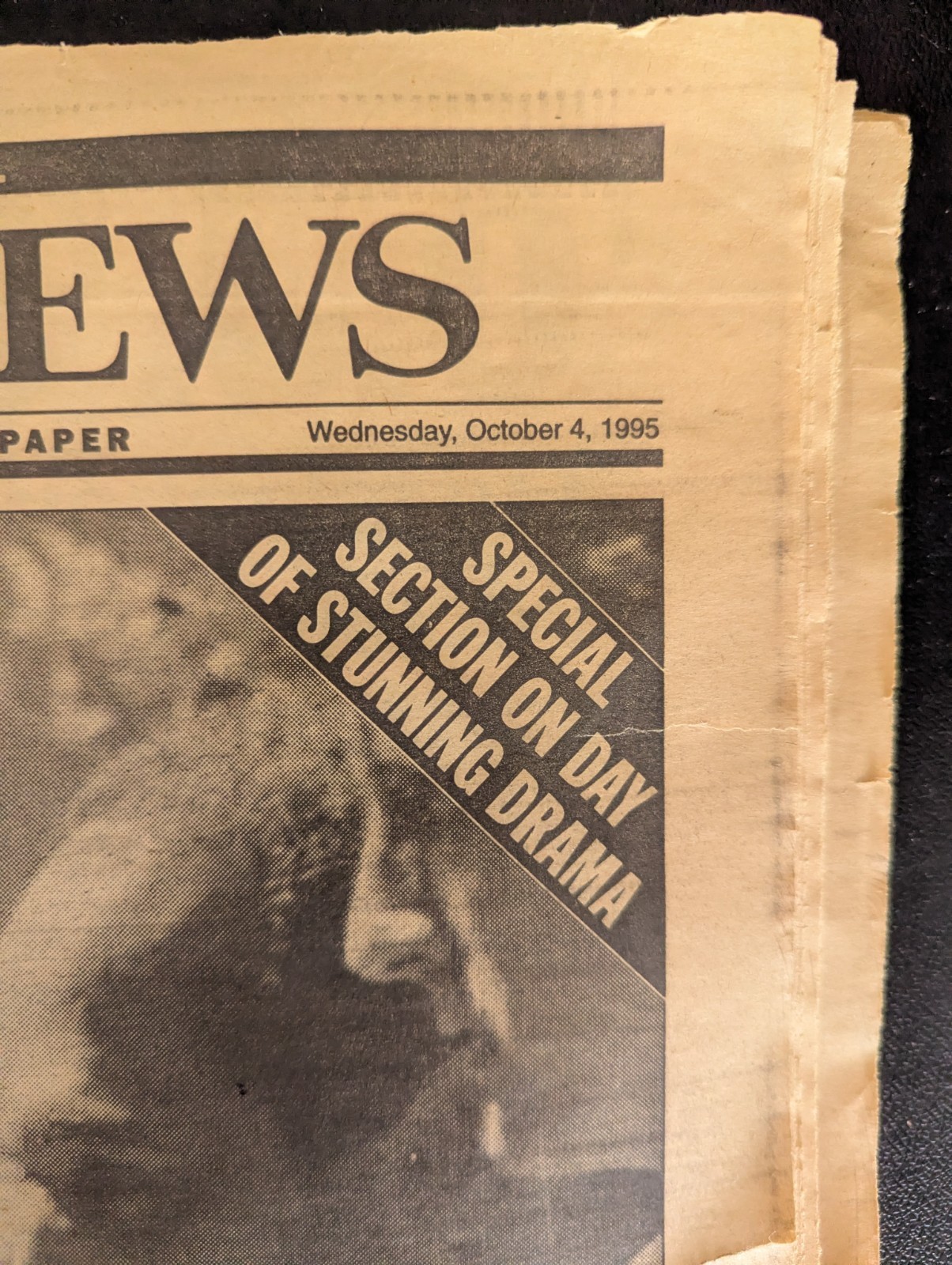 New York Daily News Newspaper O.j. Simpson Acquitted October 4 1995