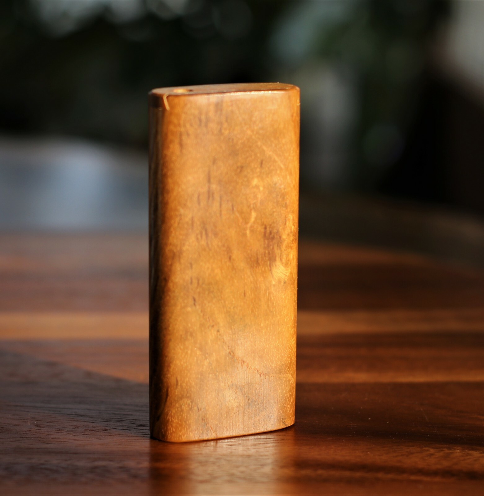 Teak Wood Dugout and one hitter- Perfect on the go smoking device