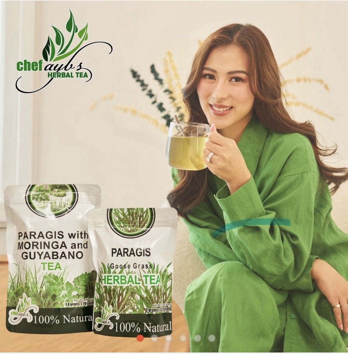 Chef Aybs Paragis Tea with Moringa & Guyabano Extract 3 In 1 (20 Tea bags)