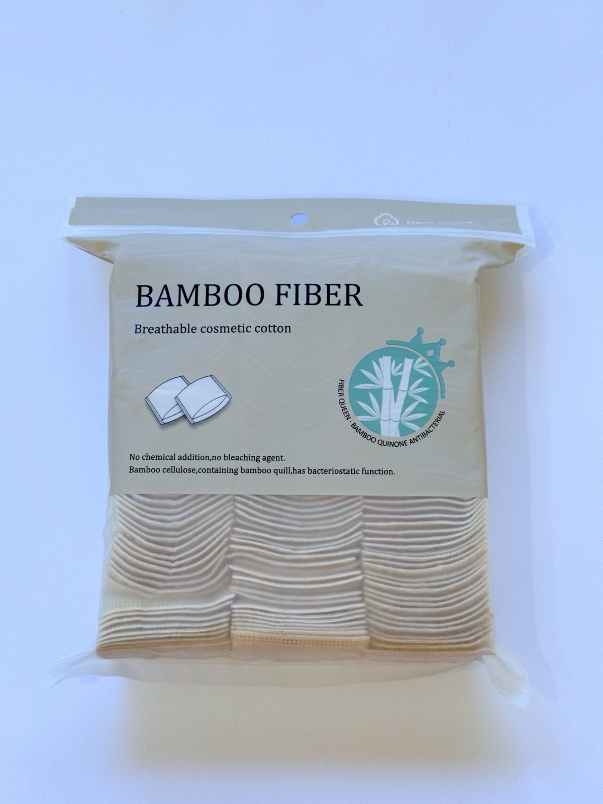 Exp 2028 ❤️ Bamboo Organic Disposable Face Makeup Removing Cotton Pads 6x7” Bag