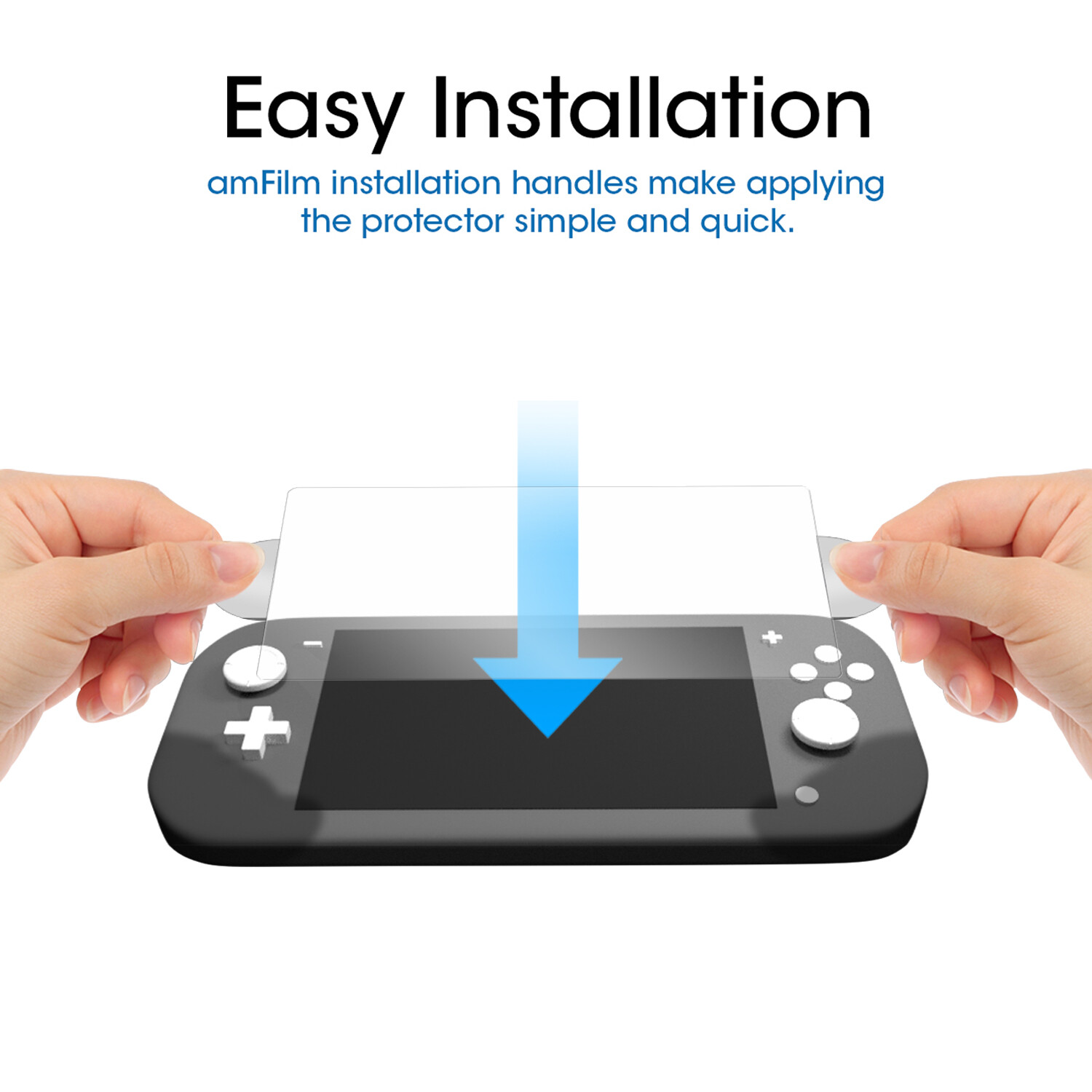 amFilm (3 Pack) Nintendo Switch Lite Screen Protector - Premium Tempered Glass